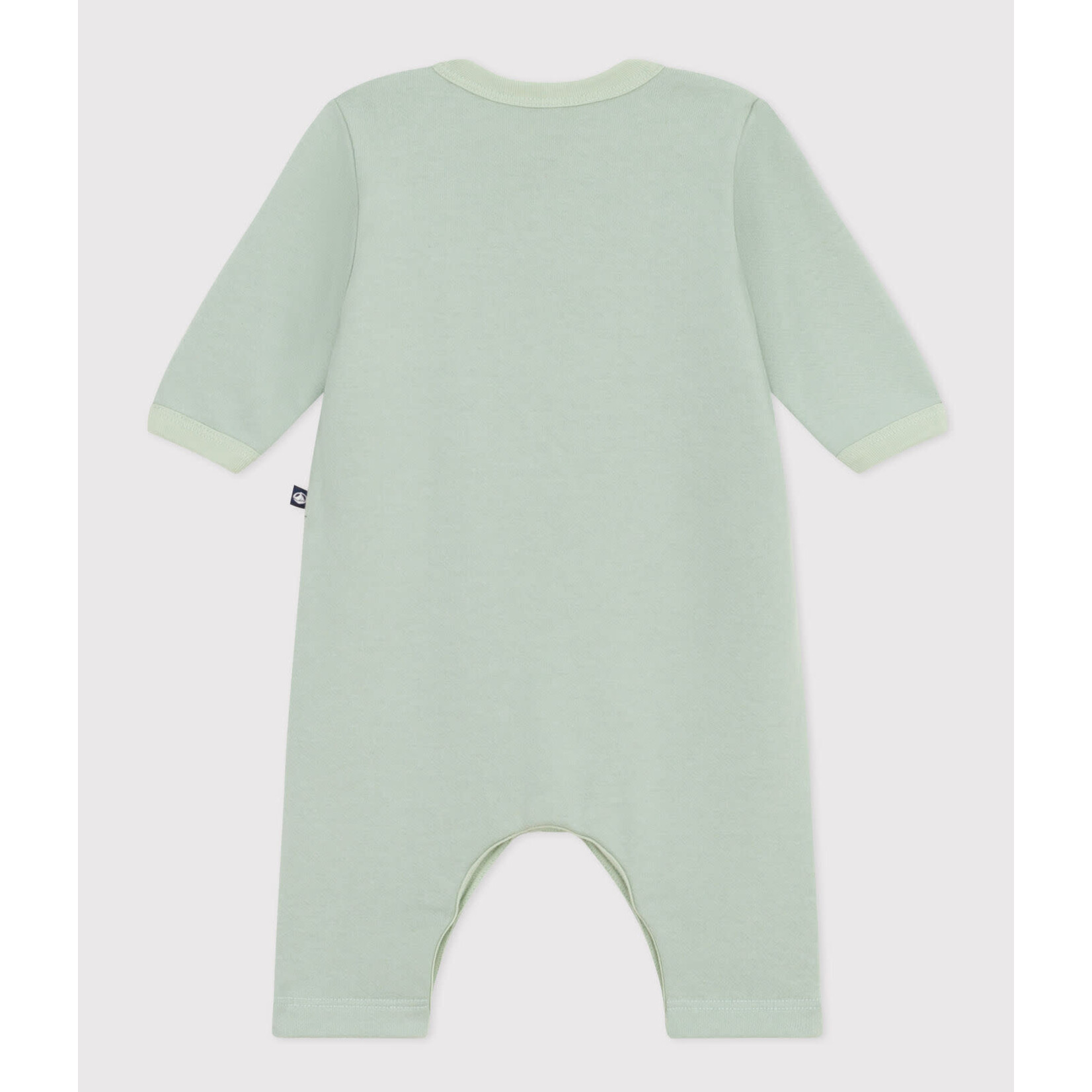 Petit Bateau Combinaison Longue Bébé Molleton Vert Herbier