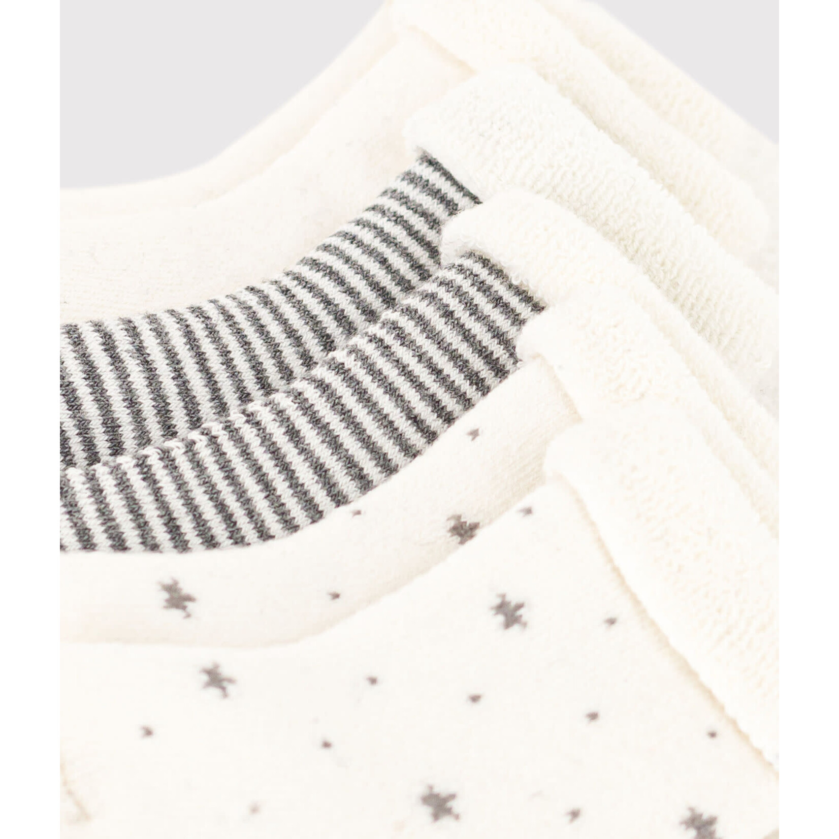 Petit Bateau Lot 3 paires Chaussettes Bébé Coton Tricot