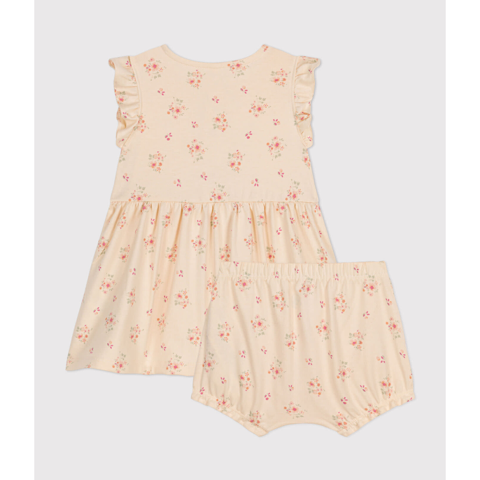 Petit Bateau Robe et Bloomer Manches Courtes Bébé Jersey