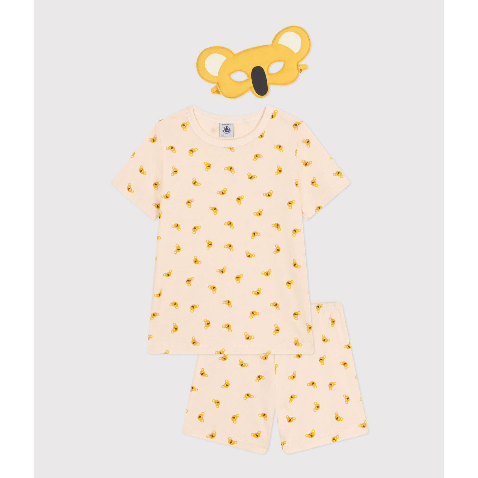 Petit Bateau Pyjama Short Eté Mixte Koala + Masque Déguisement