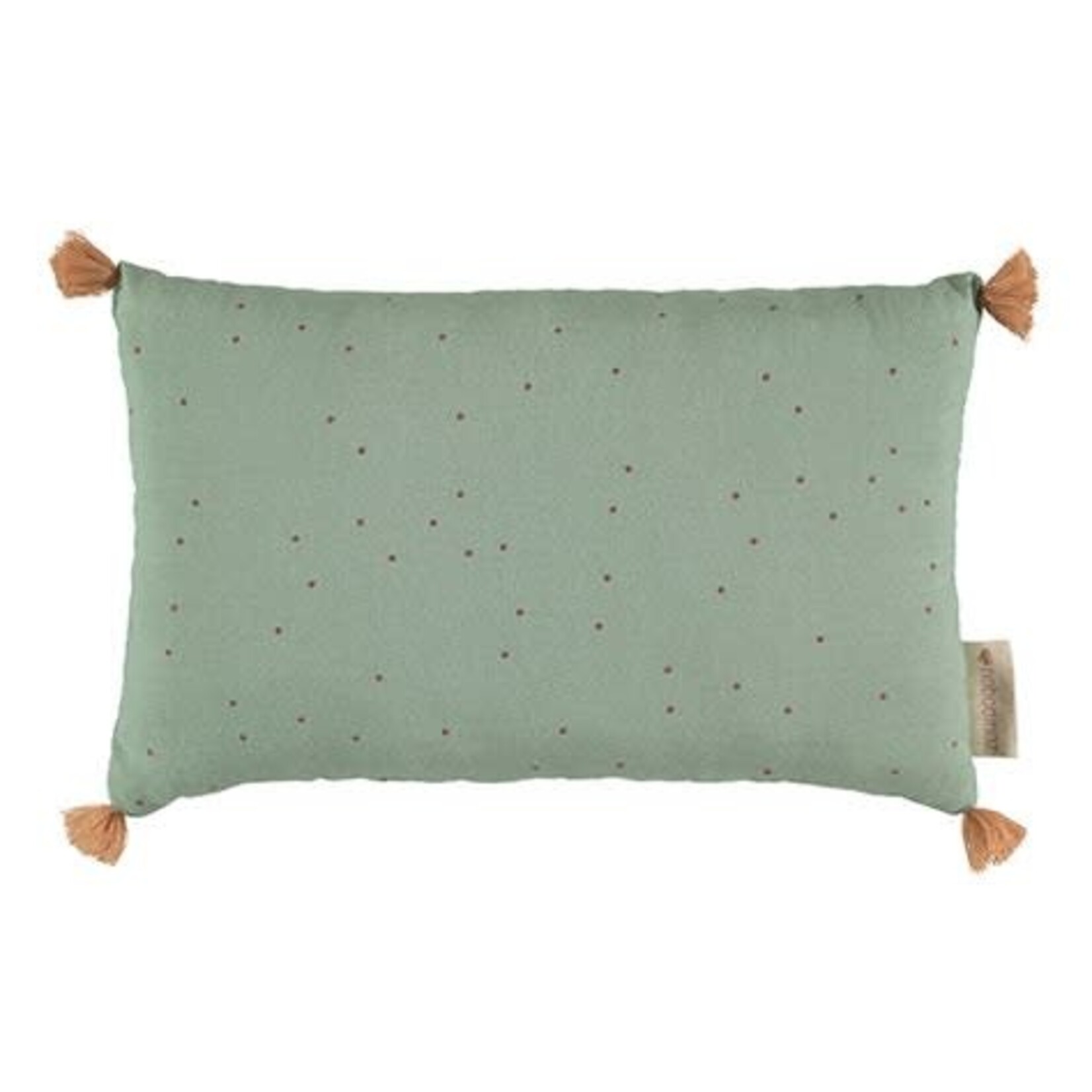 Nobodinoz Petit Coussin Rectangulaire Sublim avec Pompons 20x35CM