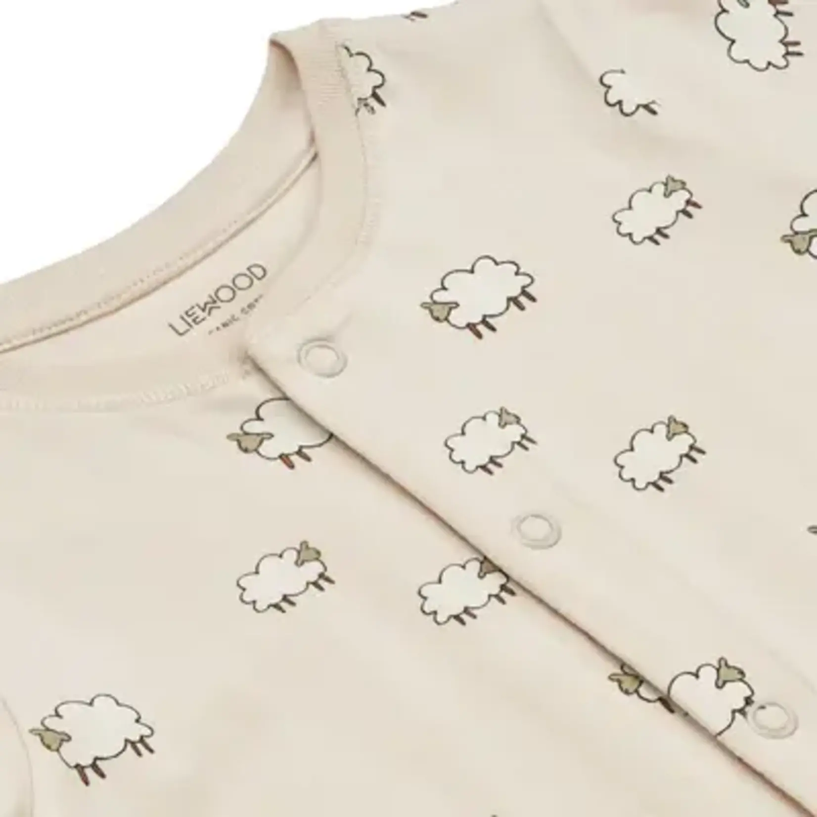 Liewood Birk Pyjama Combi Imprimé Sheep Sandy 3M