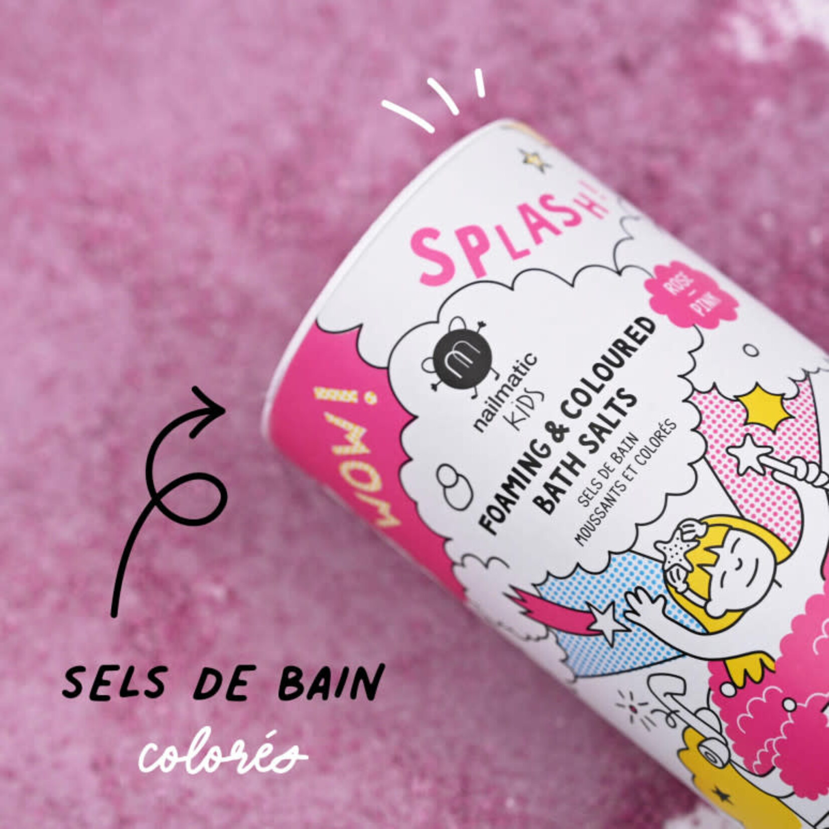 Nailmatic Sels de bain moussants et colorés