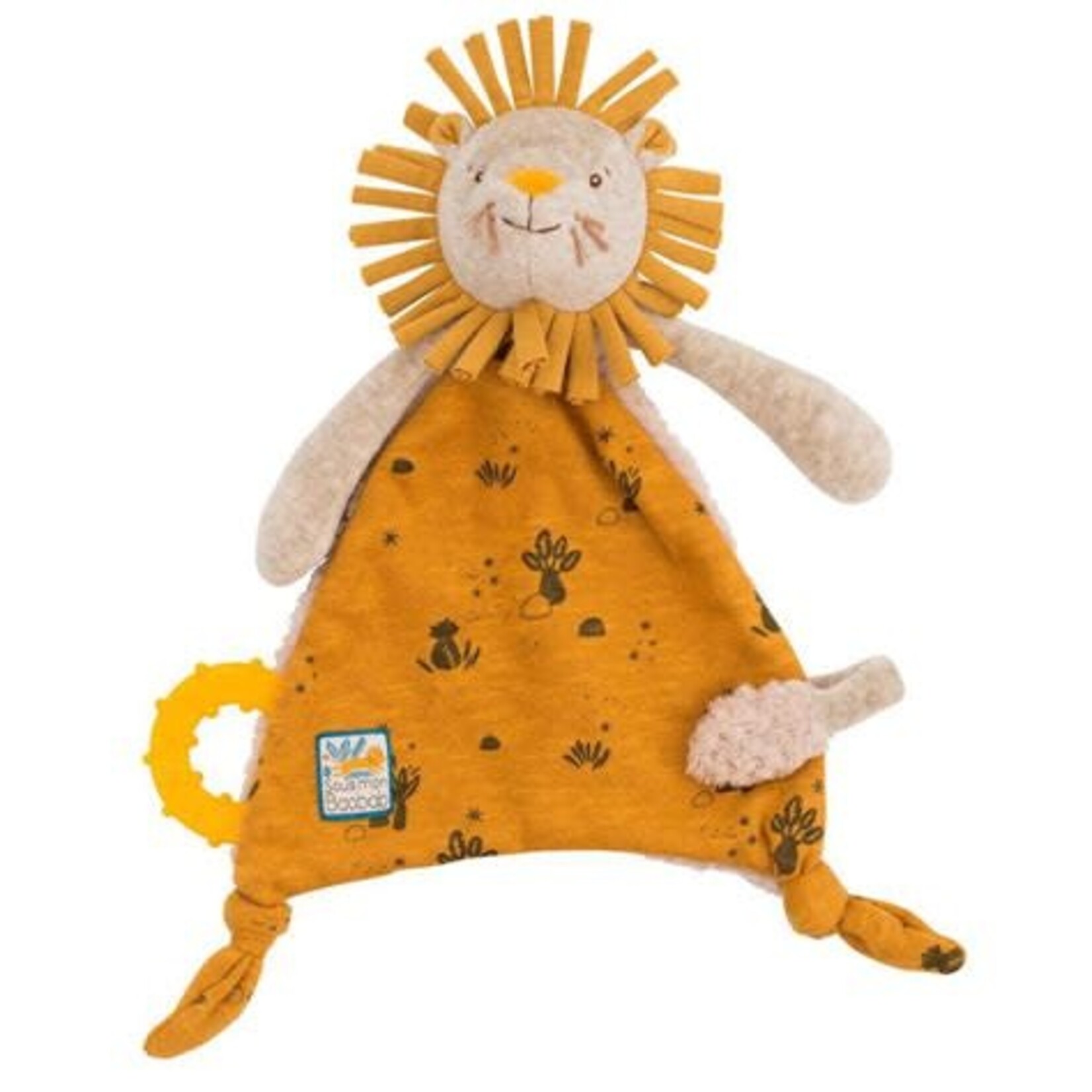 Moulin Roty Doudou Attache Tétine Lion Sous Mon Baobab