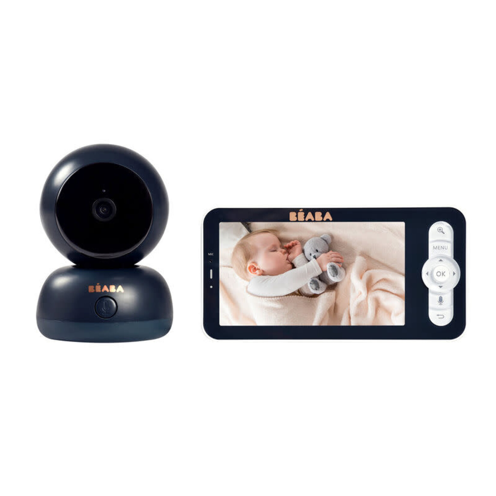 Beaba Babyphone Camera Vidéo Zen Premium Beaba 2 en 1 Ecran et Appli