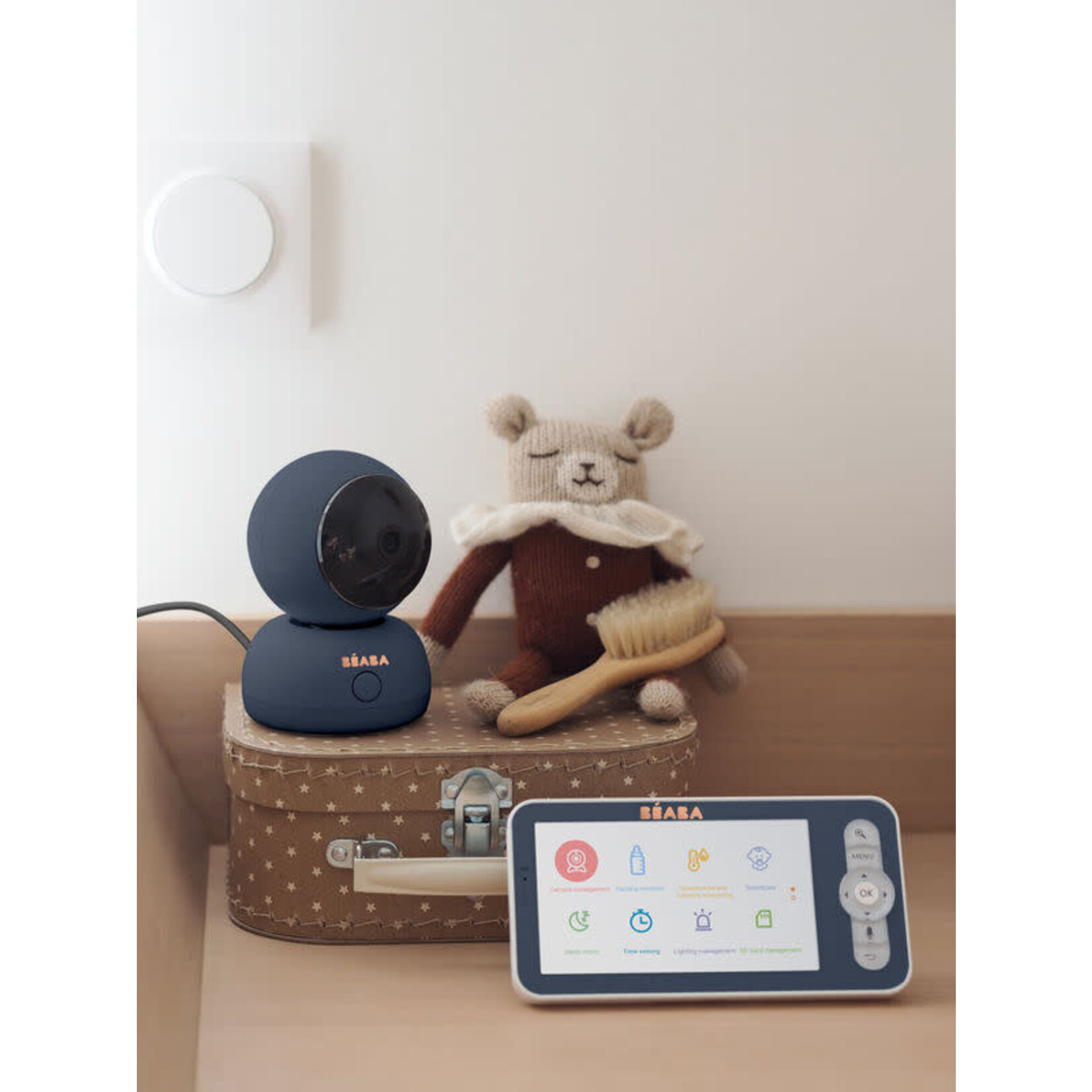 Beaba Babyphone Camera Vidéo Zen Premium Beaba 2 en 1 Ecran et Appli