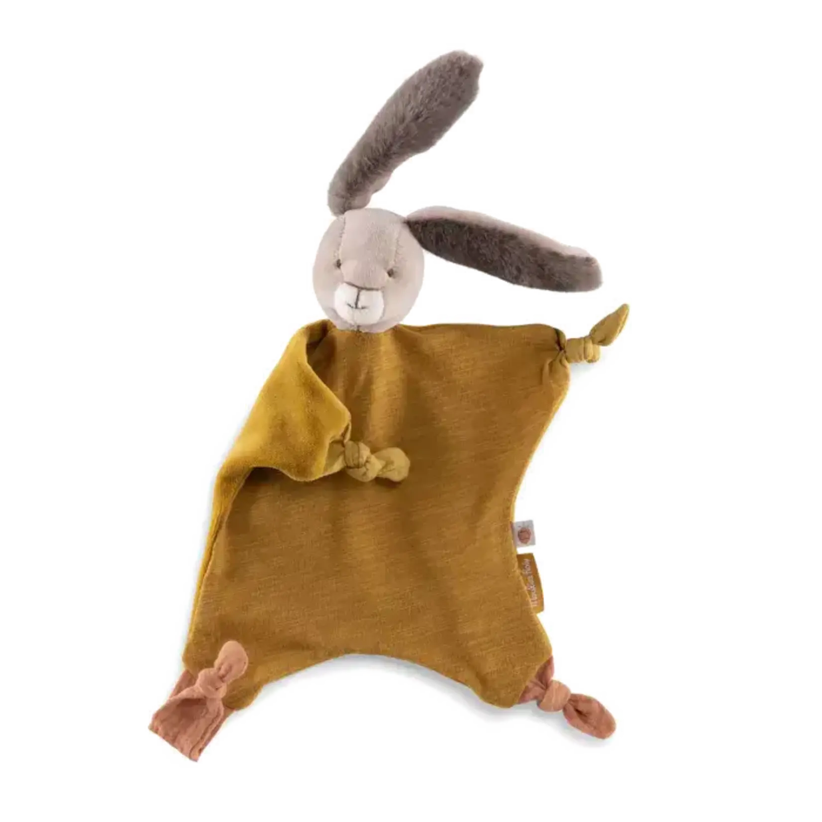 Moulin Roty Doudou lapin ocre Trois petits lapins