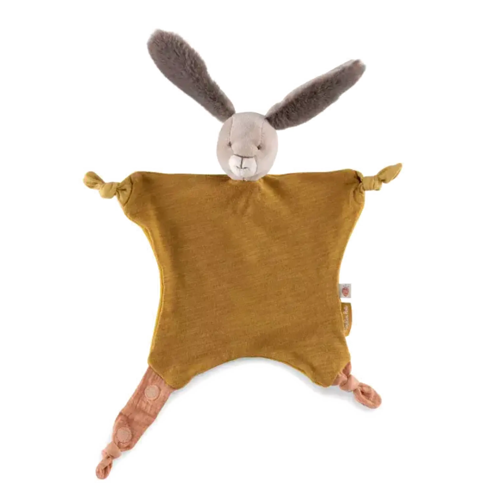 Moulin Roty Doudou lapin ocre Trois petits lapins