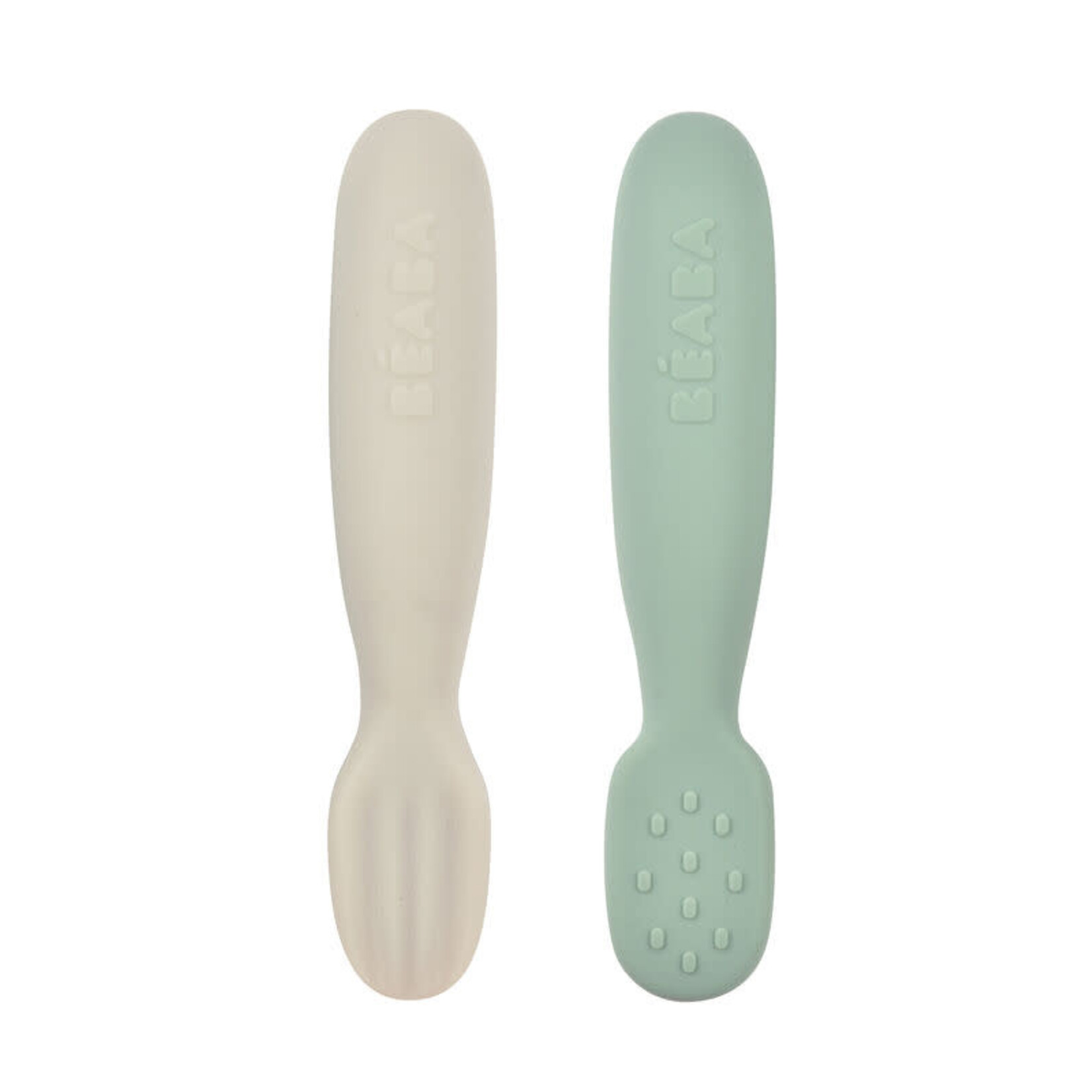 Beaba Lot 2 Pré-Cuillères d'Apprentissage Silicone Ergonomiques