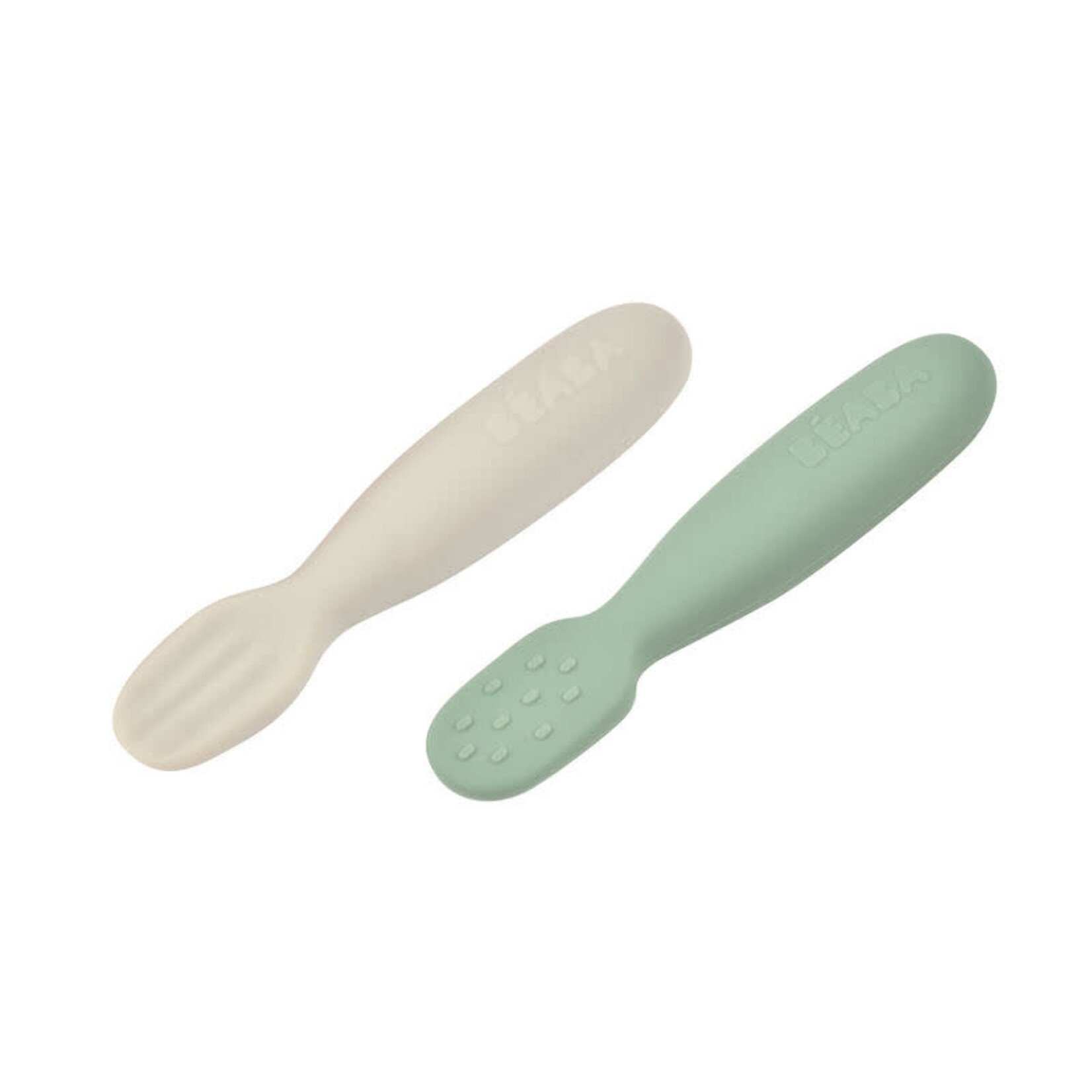 Beaba Lot 2 Pré-Cuillères d'Apprentissage Silicone Ergonomiques