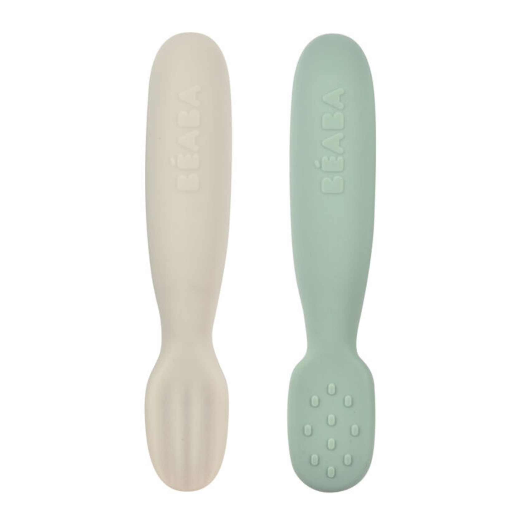 Beaba Lot 2 Pré-Cuillères d'Apprentissage Silicone Ergonomiques