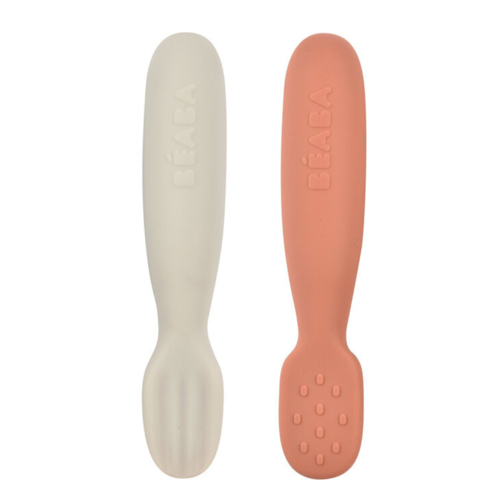 Beaba Lot 2 Pré-Cuillères d'Apprentissage Silicone Ergonomiques