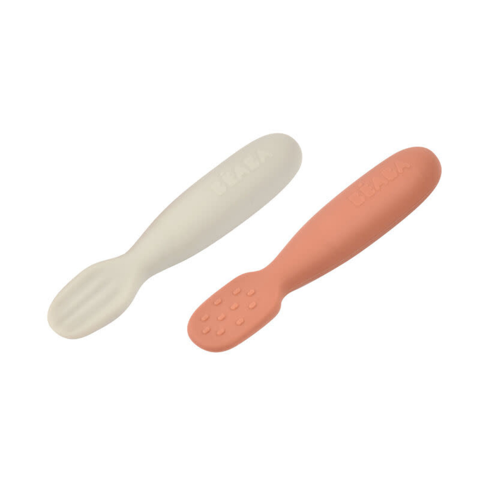 Beaba Lot 2 Pré-Cuillères d'Apprentissage Silicone Ergonomiques