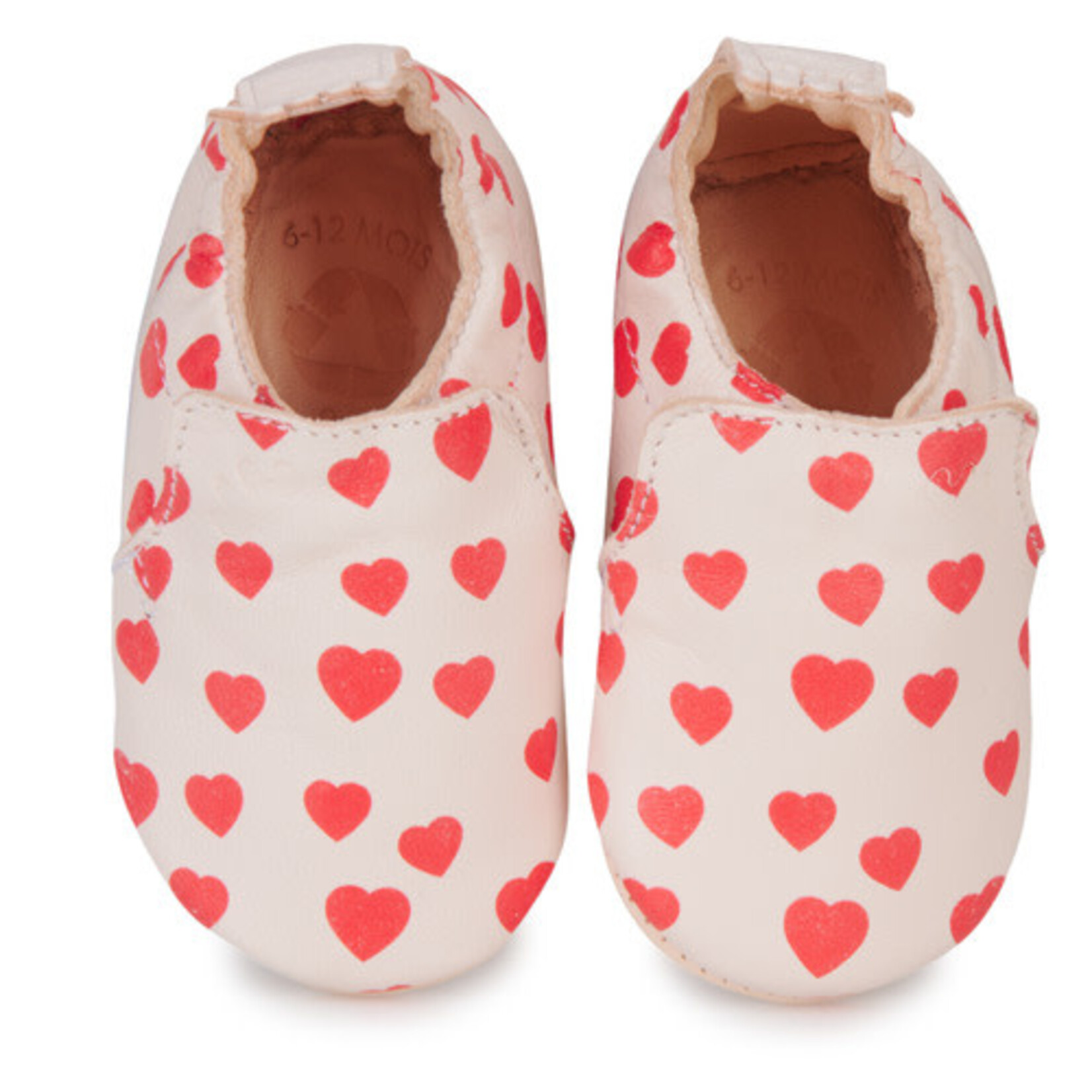 Easy Peasy Chaussons En Cuir My Blumoo antidérapants Lotus imprimé Cœur