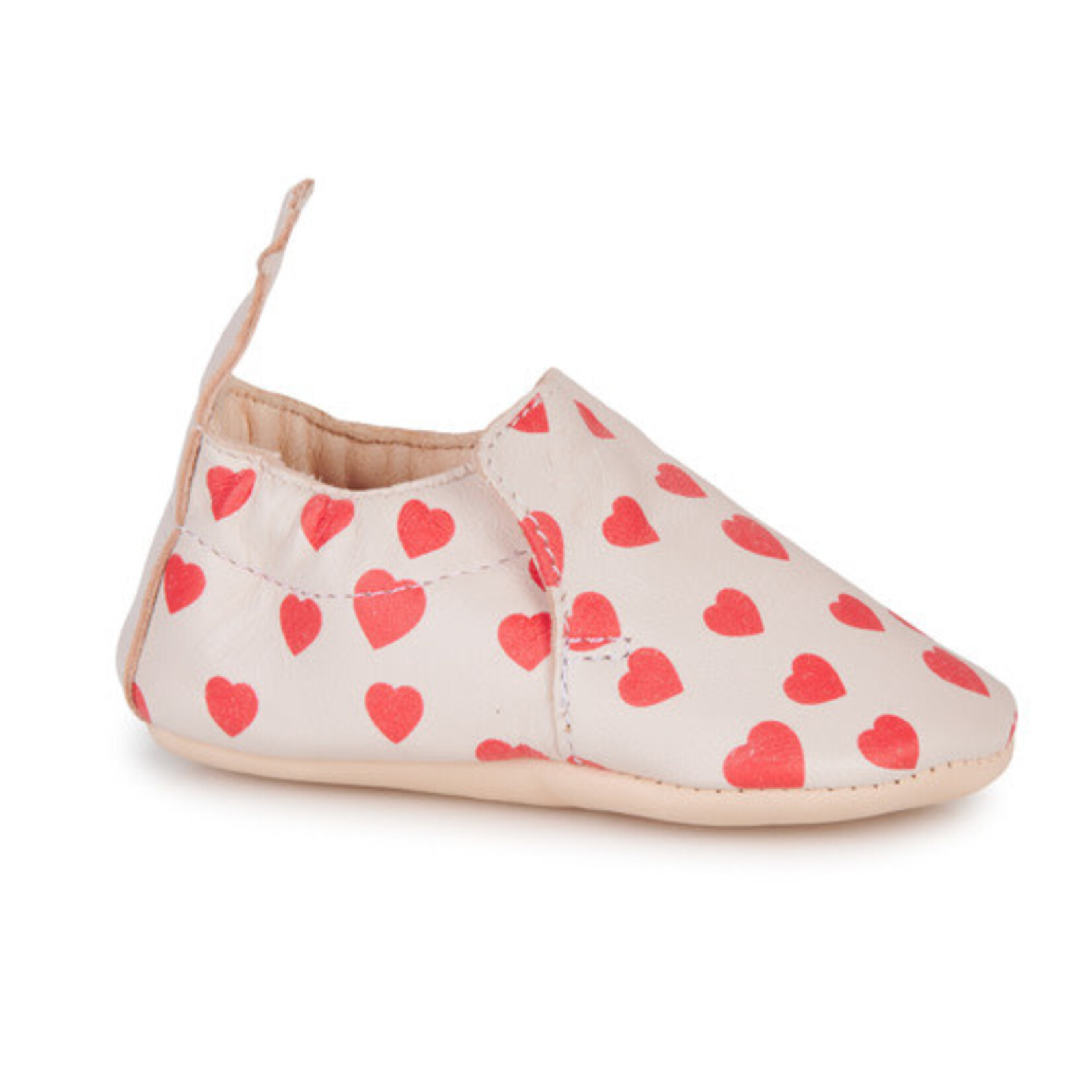 Easy Peasy Chaussons En Cuir My Blumoo antidérapants Lotus imprimé Cœur