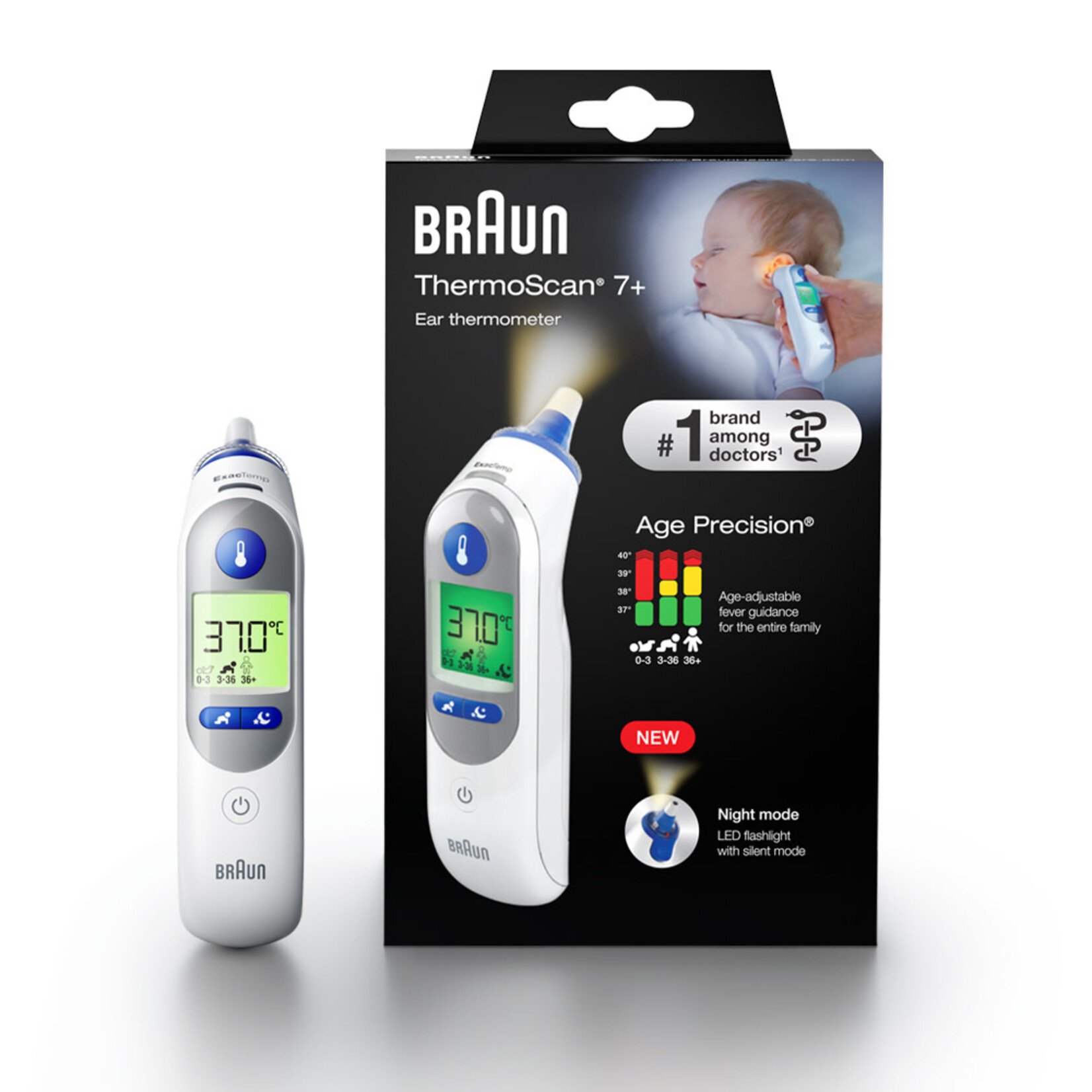 Braun Thermomètre Auriculaire Thermoscan 7+