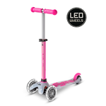 Micro Mobility Trottinette Evolutive 3 Roues Mini Micro Deluxe Flux Neochrome LED Rose