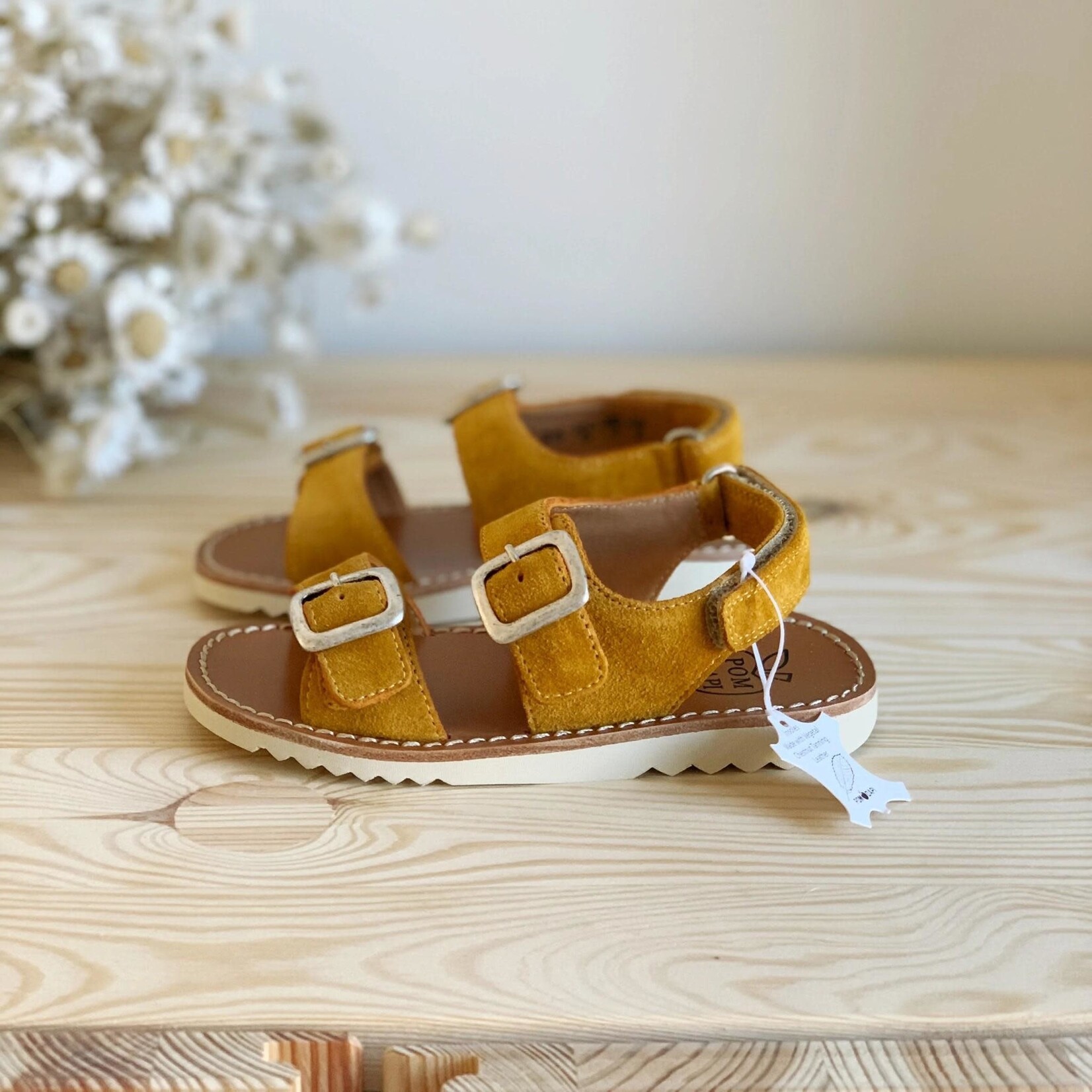 Pom d api Sandalettes Garçon Eté Waff Easy Safran