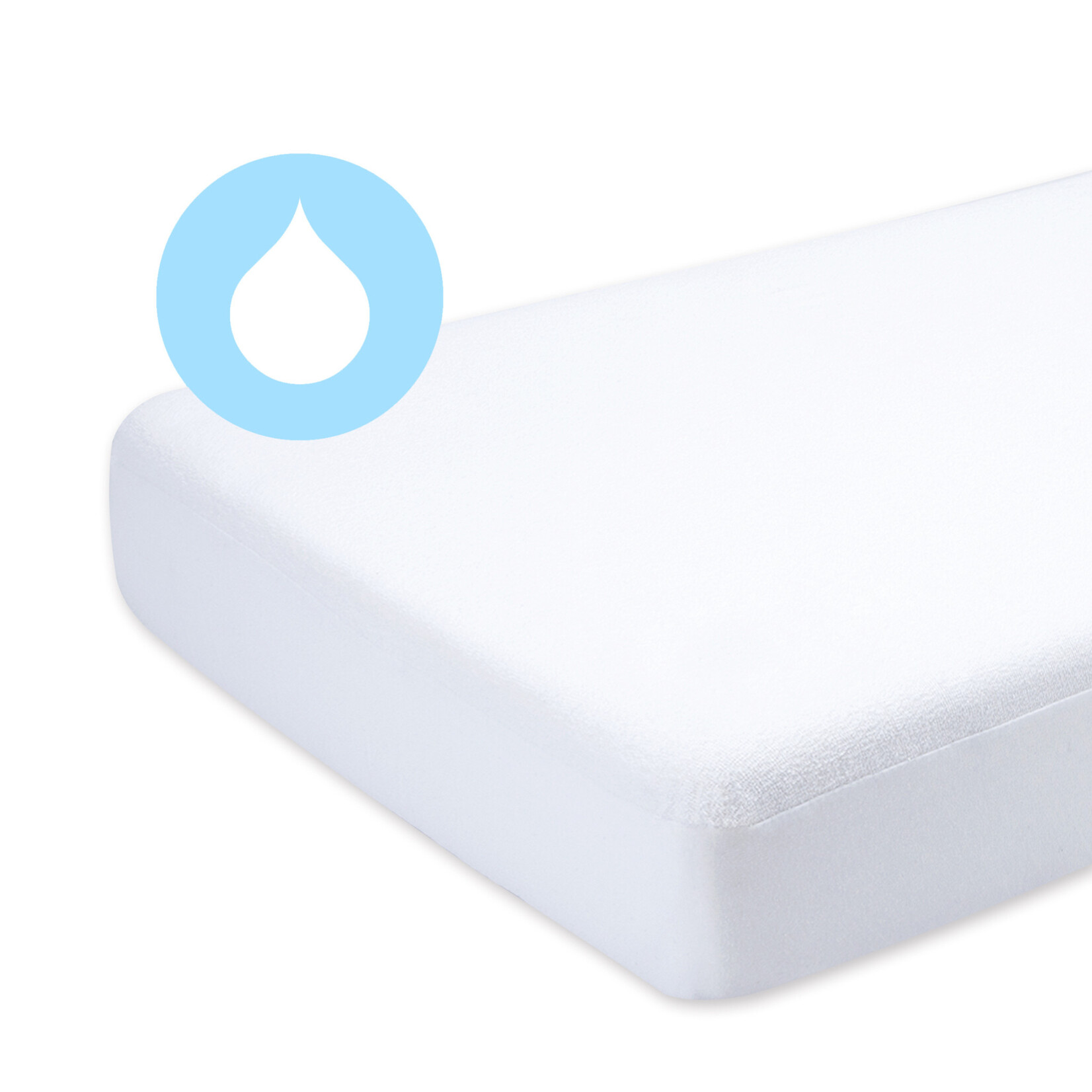 Bemini Protège Matelas Lit Bébé  Blanc Snow 60x120 CM