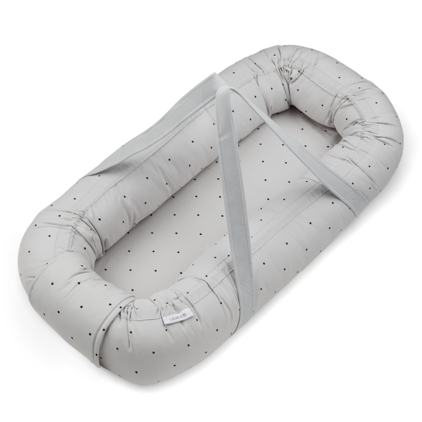Liewood Gro Couffin Nid Douillet Bébé Classic Dot Dumbo Grey