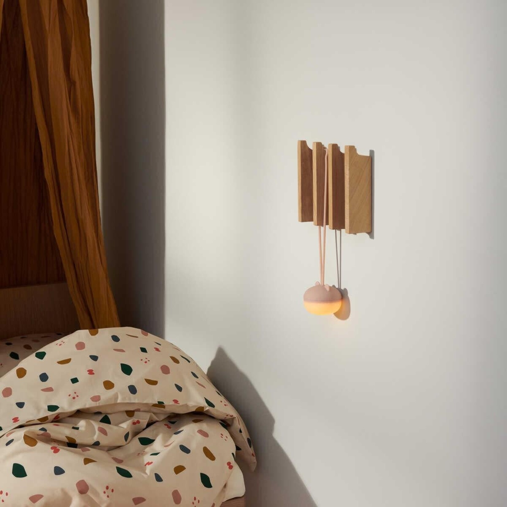 Liewood Samuel Veilleuse Enfant Portative Silicone Mr Bear Rose