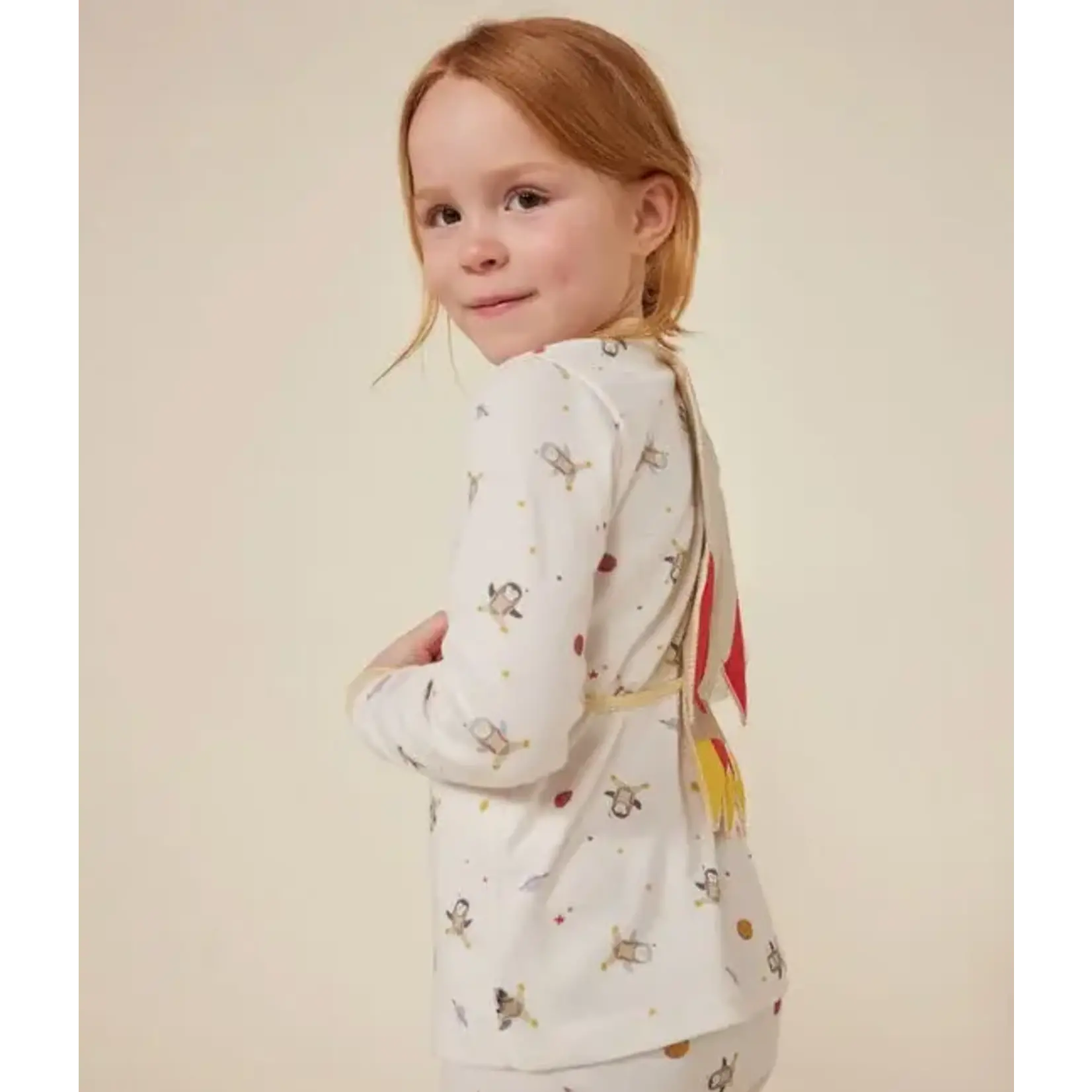 Petit Bateau Pyjama Déguisement Enfant Coton Bio 3 Pièces Imprimé Espace