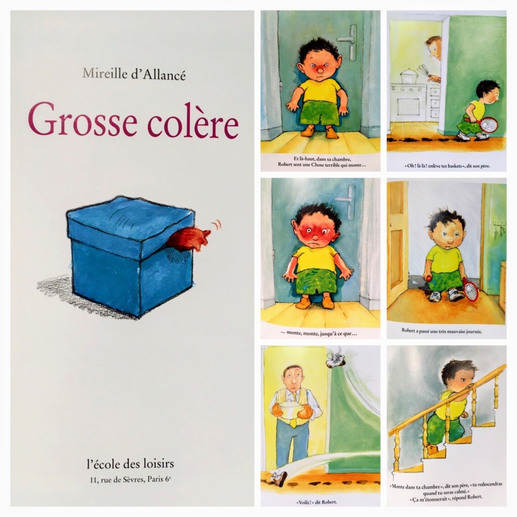 Moulin Roty Livre Imprimé Grosse Colère - Dès 3A