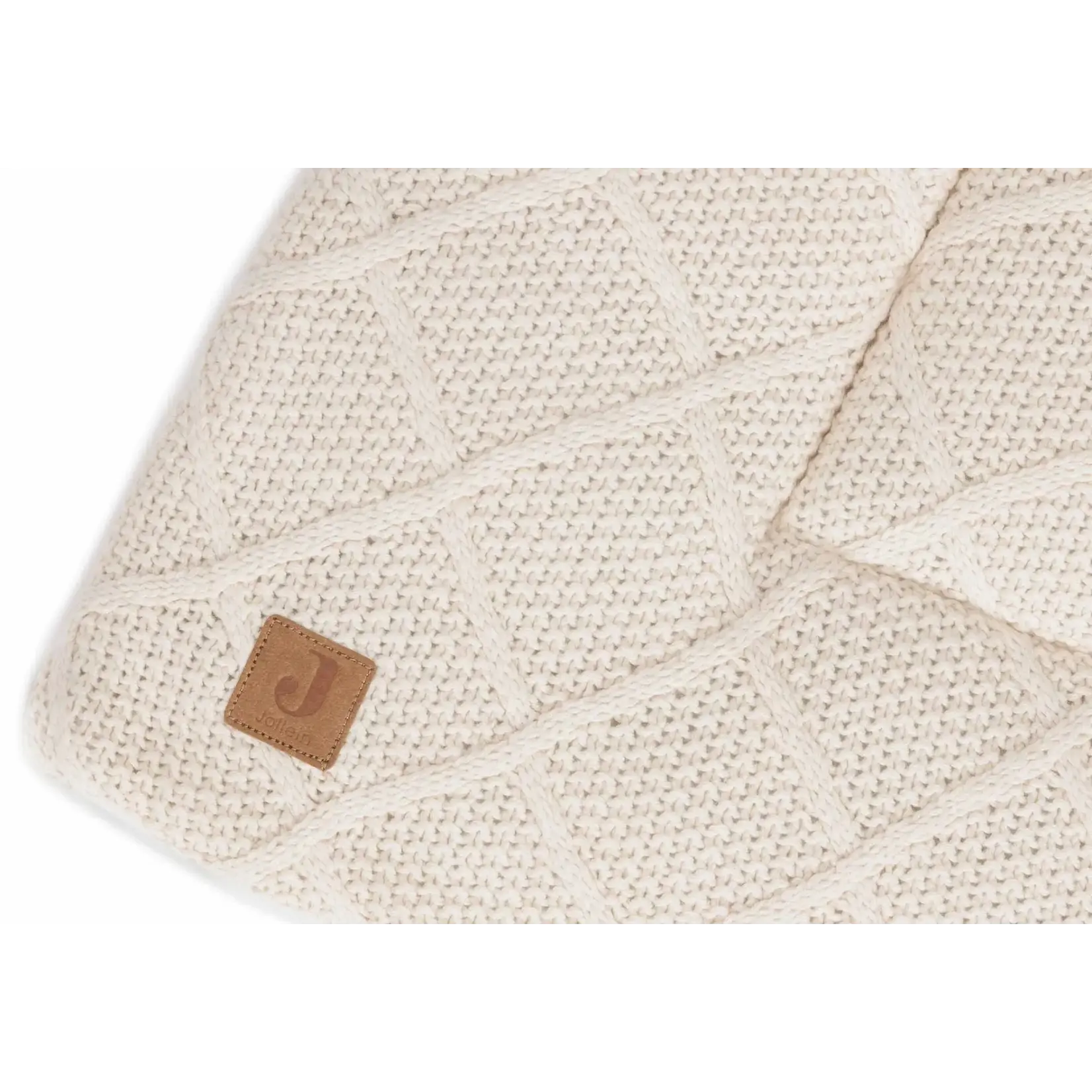 Jollein Tapis de Parc 75x95cm Check Knit - Oatmeal