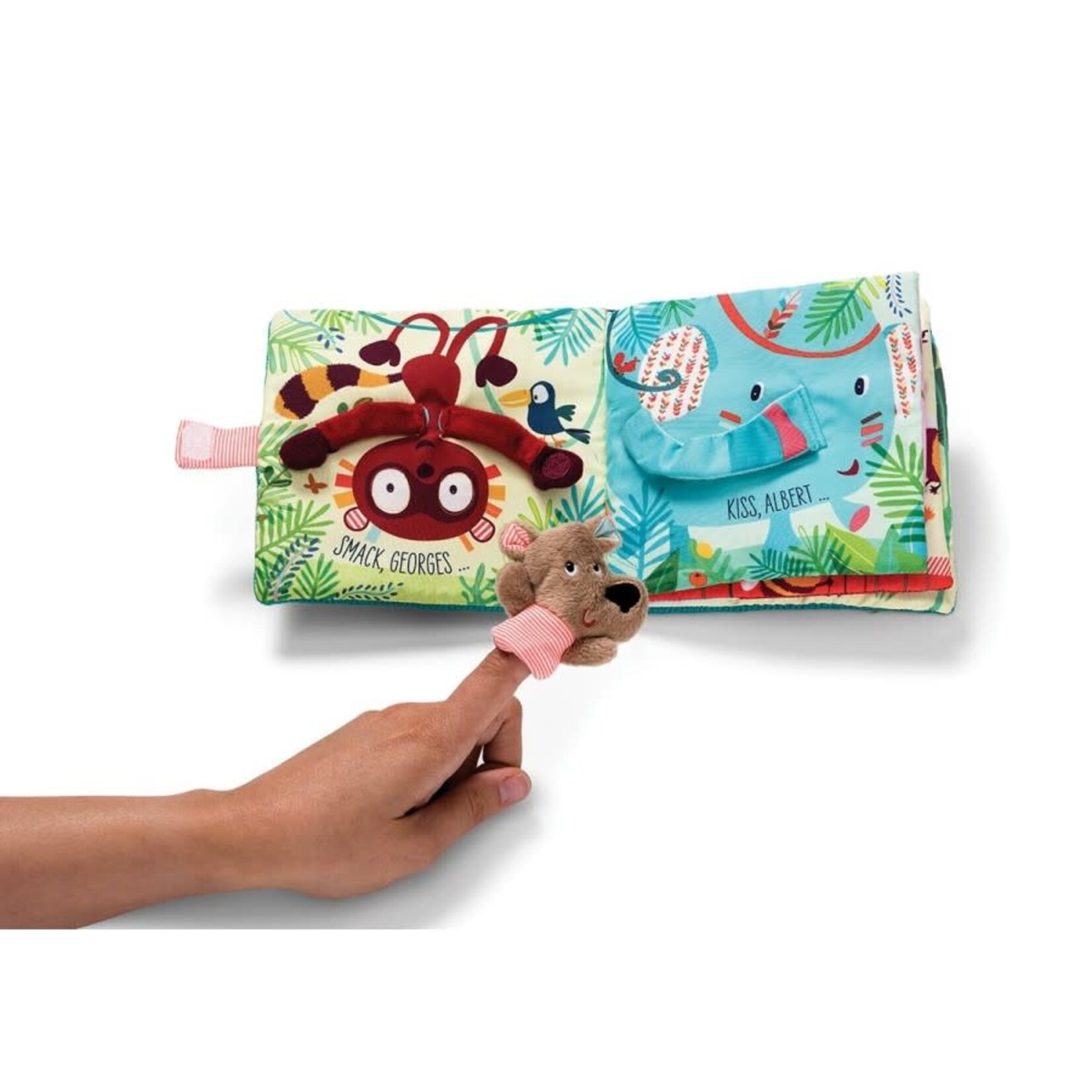 Lilliputiens Livre Tissu Apprentissage César Câlins - Dès 12M
