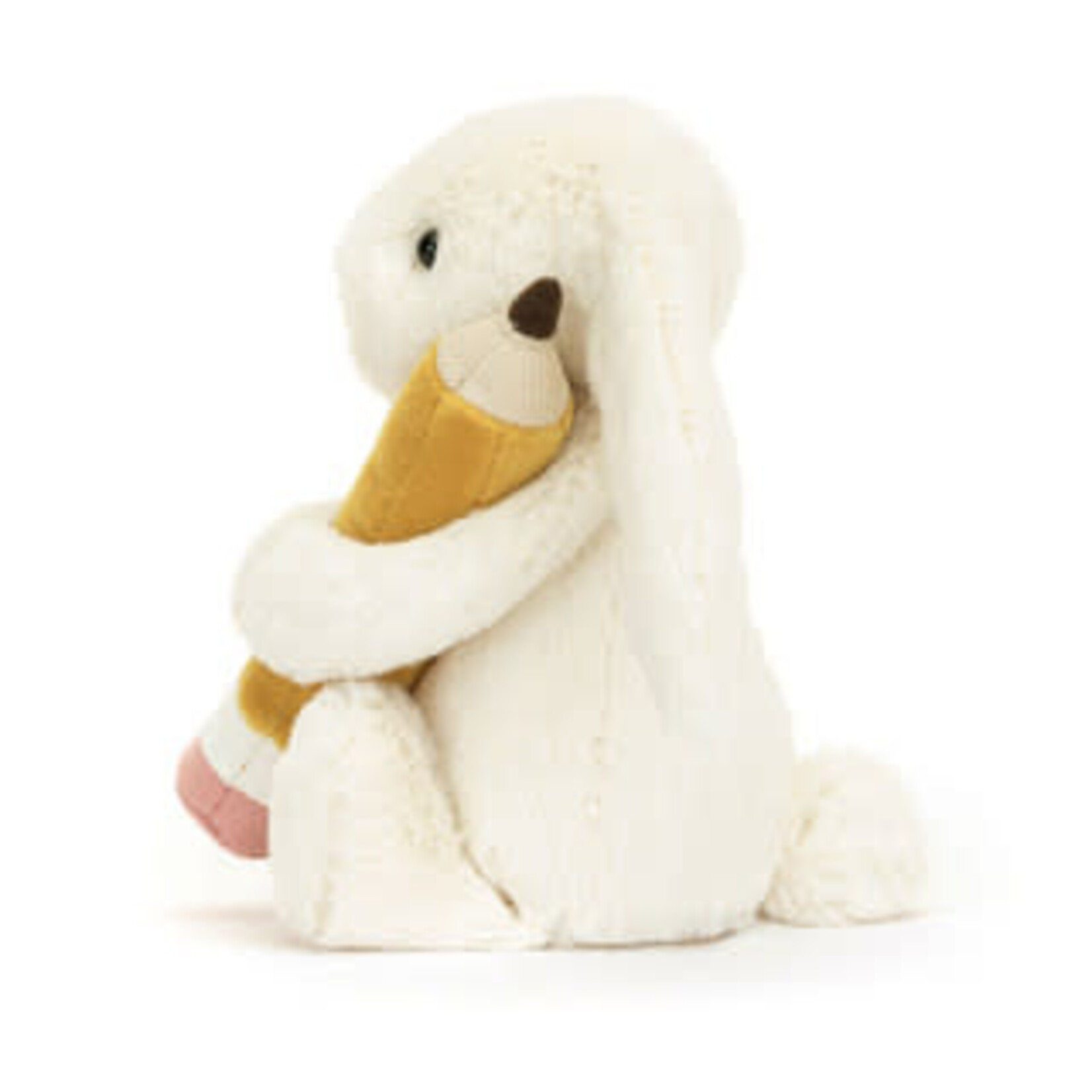 JellyCat Peluche Lapin avec Crayon Bashful Bunny With Pencil