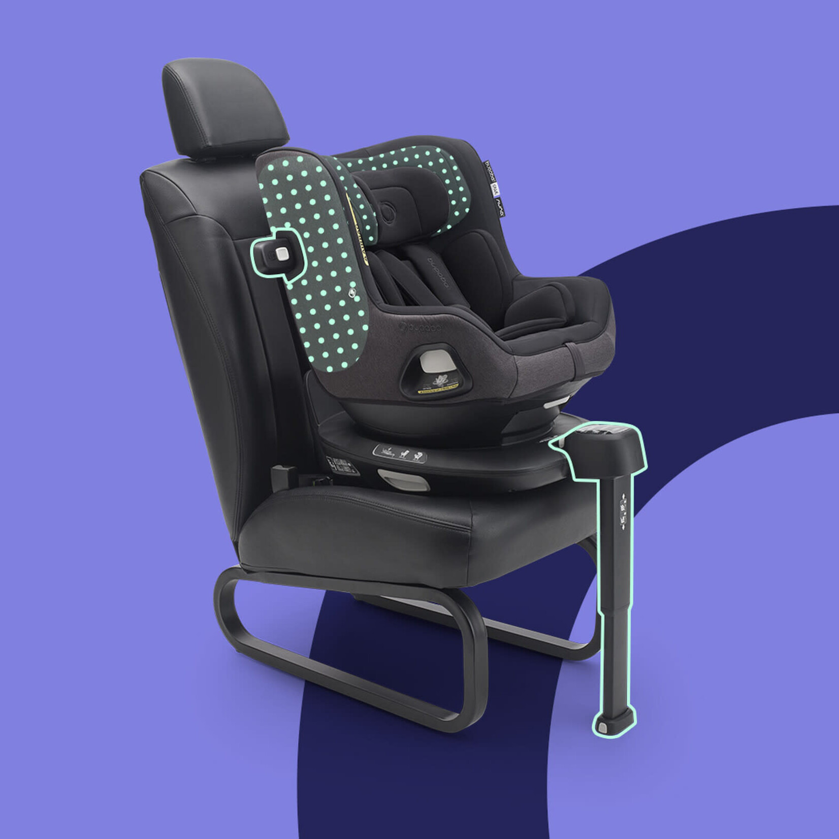 Bugaboo Siege Auto Owl by Nuna Groupe 0-1 Black