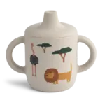 Liewood Neil Sippy Tasse Apprentissage Bébé à Bec Safari Sandy Mix