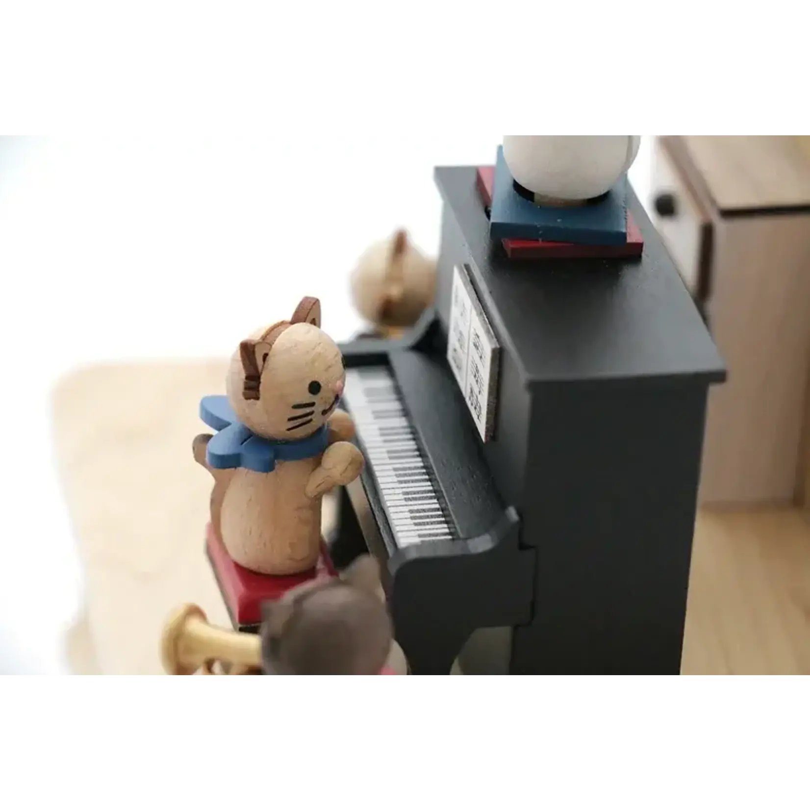 Wooderful Life Boite A Musique Chats Jouant du Piano N°12 Wooderful Life