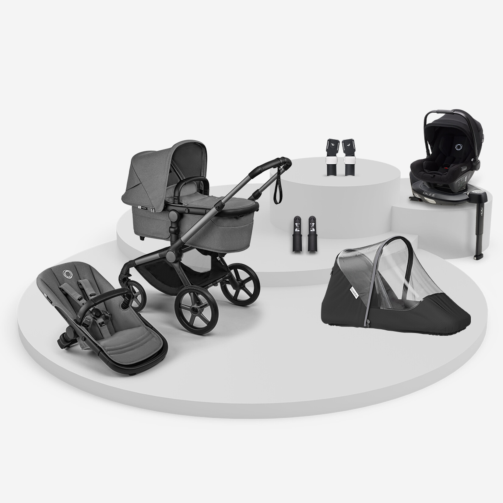 Bugaboo Pack Trio 3-en-1 Bugaboo Fox 5 Renew TRAVEL SYSTEM Bundle