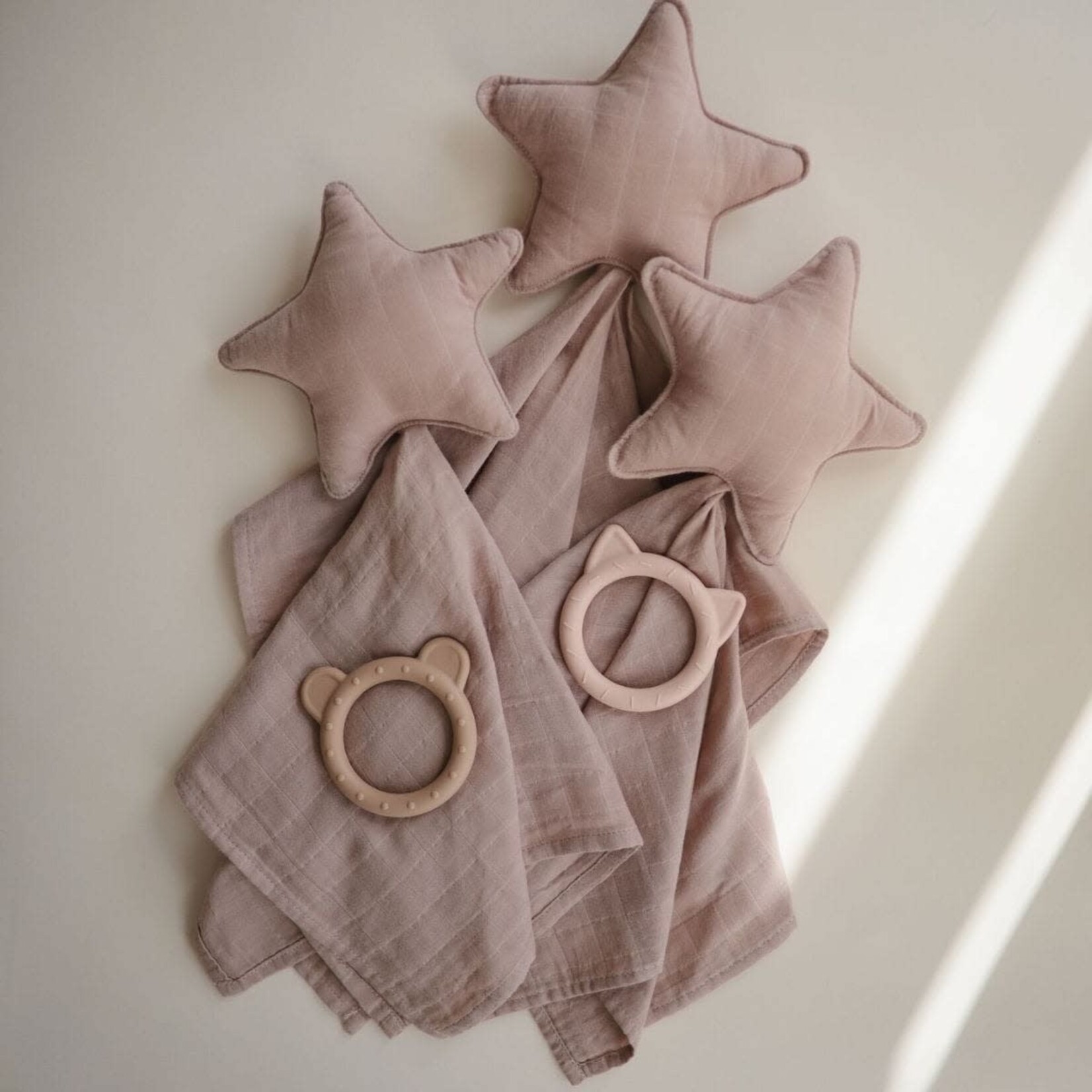 Mushie Doudou Lange Tetra Lovey Etoile Natural