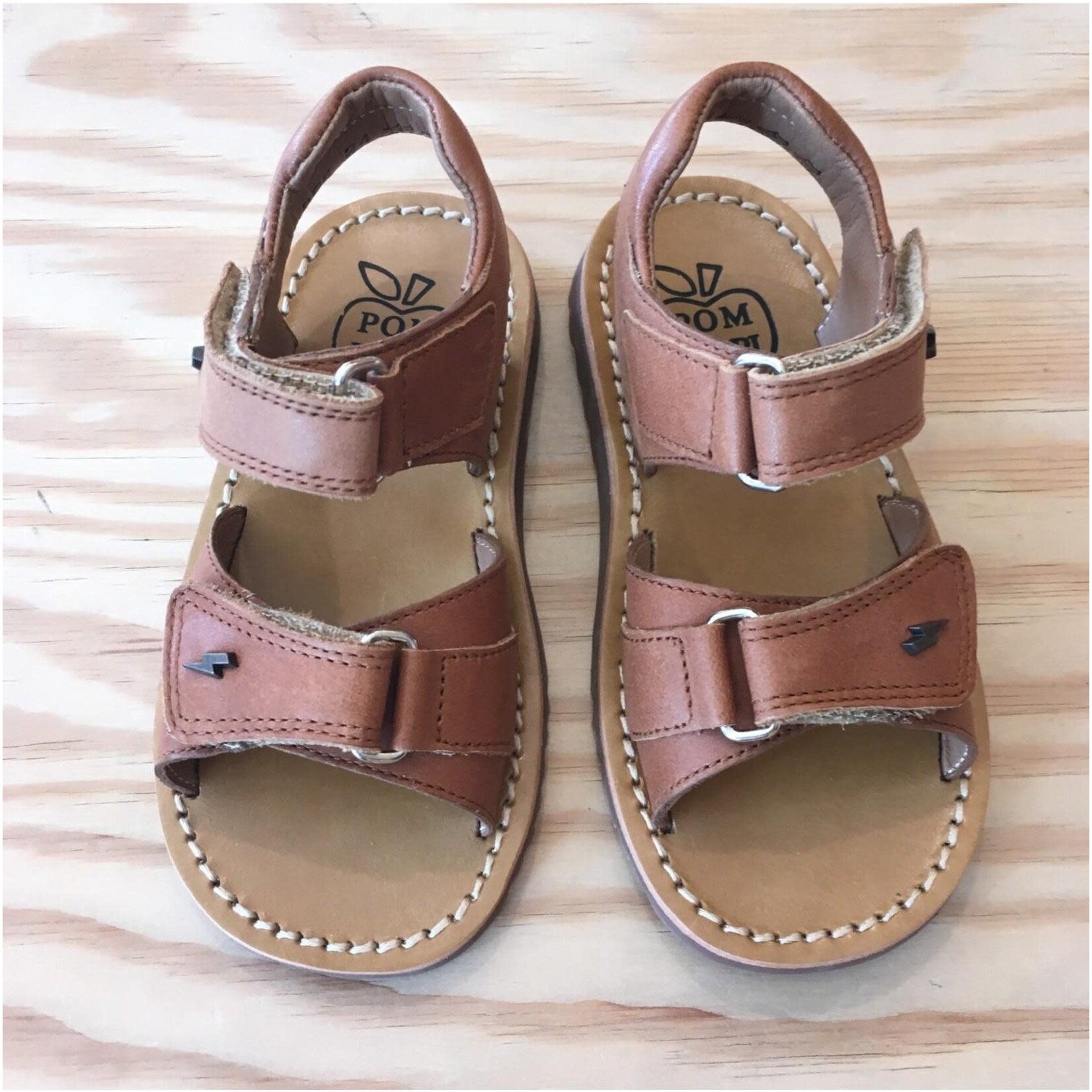 Pom d api Sandalettes Garçon été Waff Easy Camel
