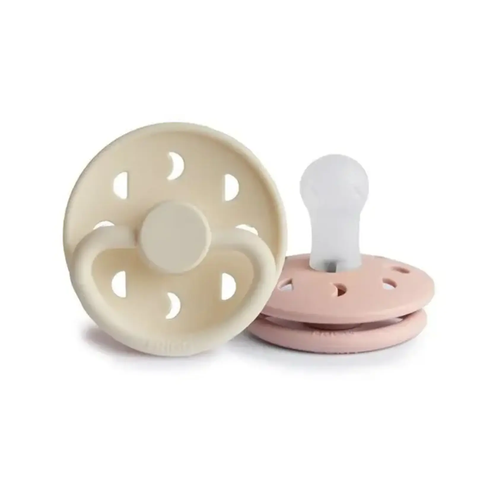 Frigg Frigg 2 Tetines Moon Silicone Blush - Cream 0-6M