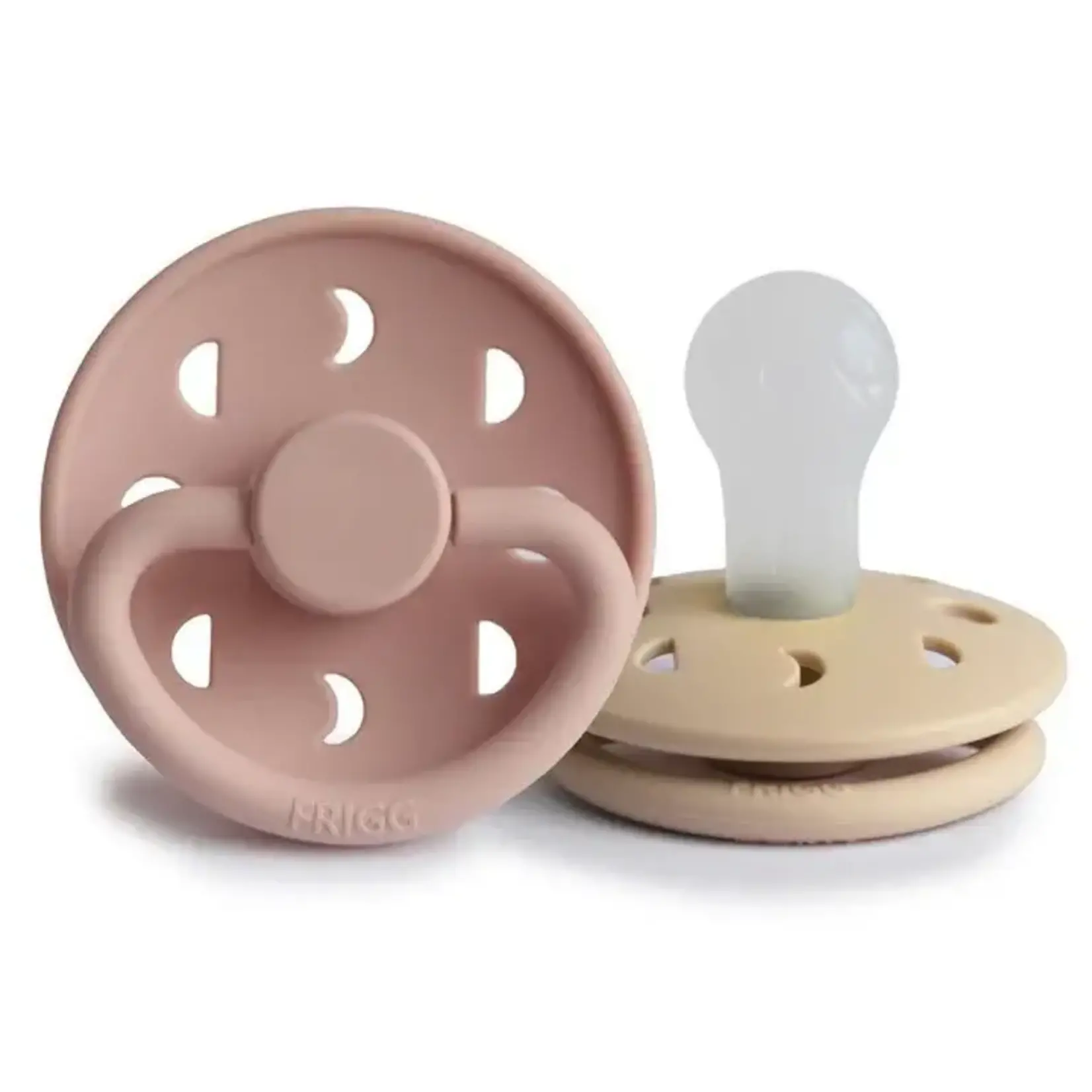 Frigg Frigg 2 Tetines Moon Silicone Blush - Croissant 0-6M