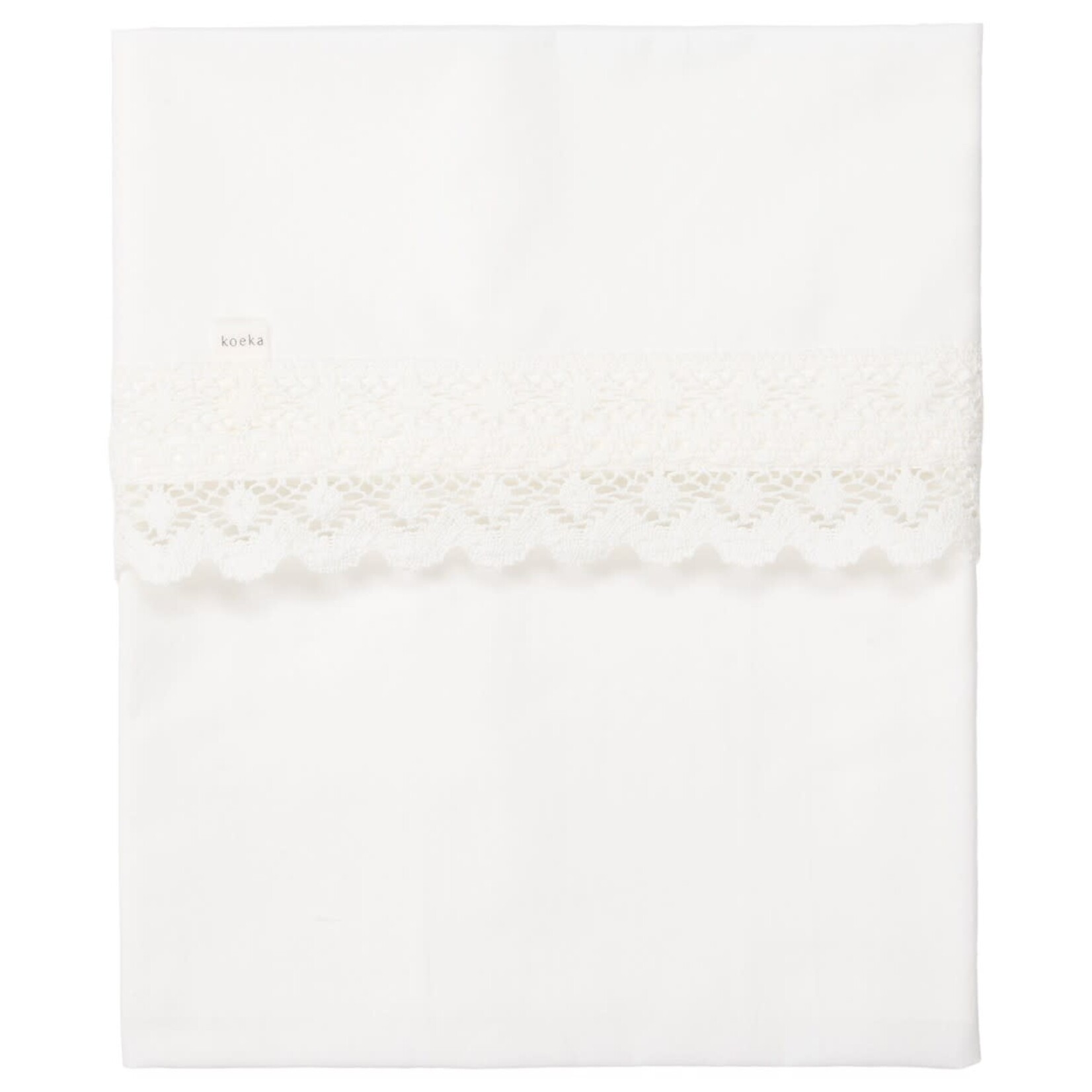 Koeka Drap Plat Lit Berceau Crochet Milky 80x100CM