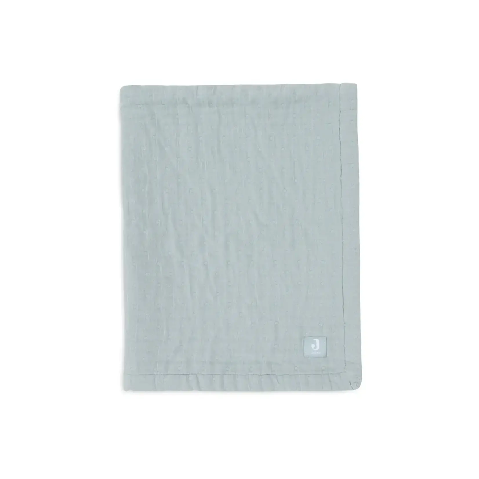 Jollein Couverture Berceau Gaze De Coton Jacquard - SEA GREEN - GOTS 75x100 cm