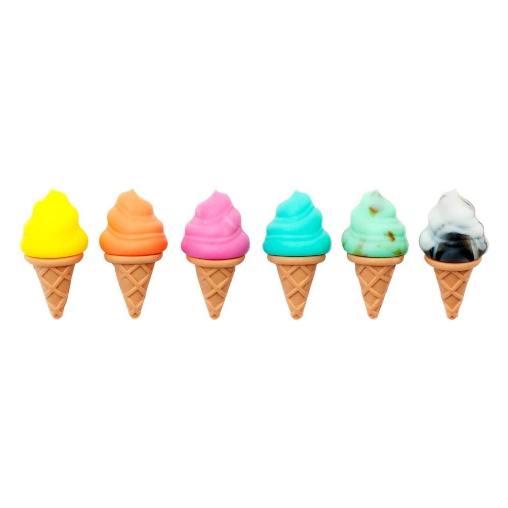 Sunnylife Marqueurs à Verre Silicone Enfants Ice Cream Pack de 6