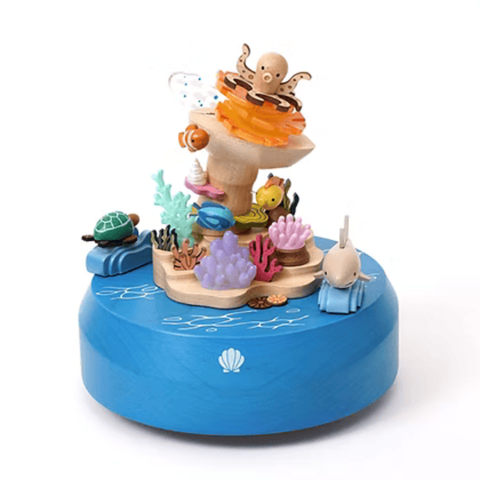Wooderful Life Veilleuse Musicale  Bois Animaux marins Wooderful Life