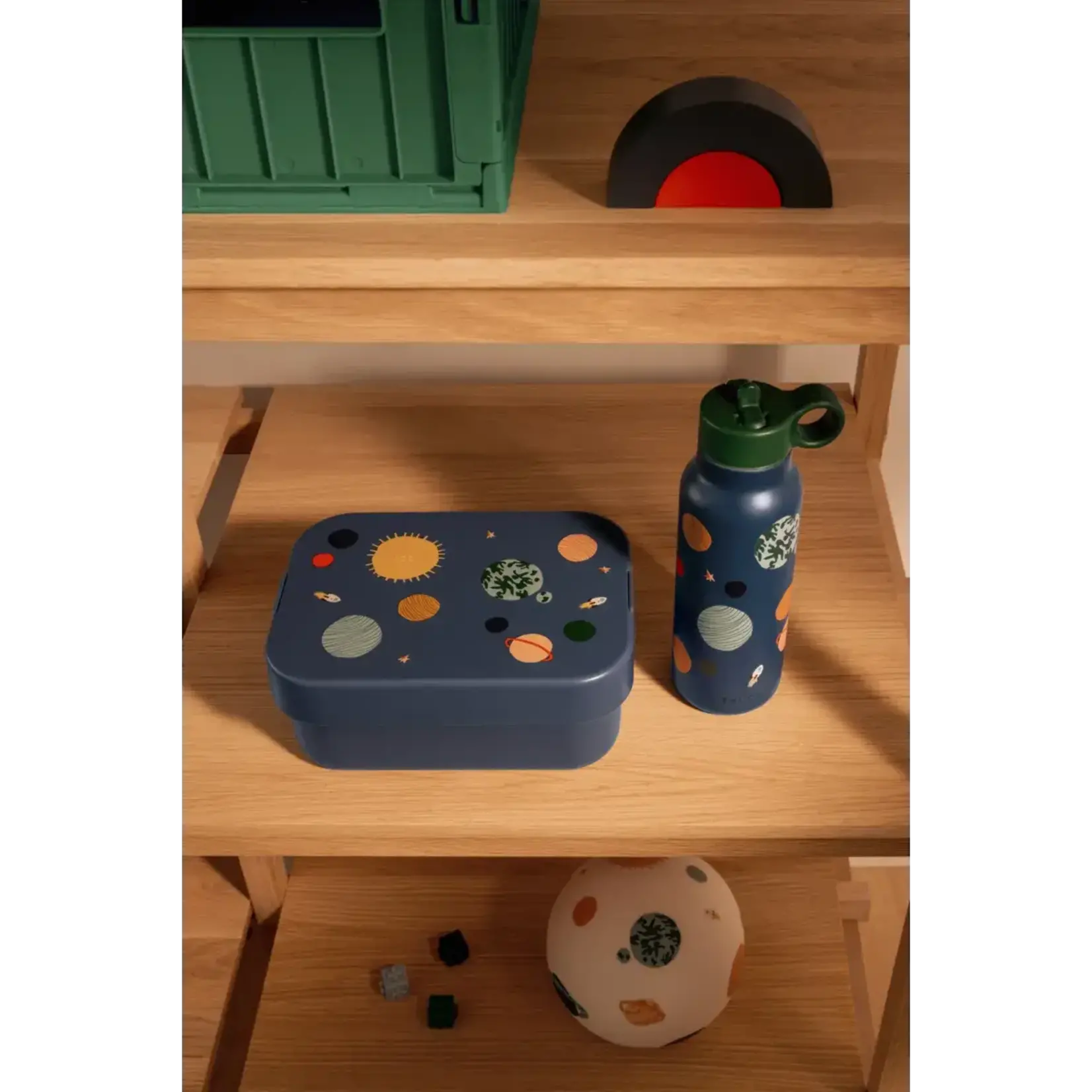 Liewood Chelsey Coffret Boite à Tartines + Gourde Universe Classic Navy