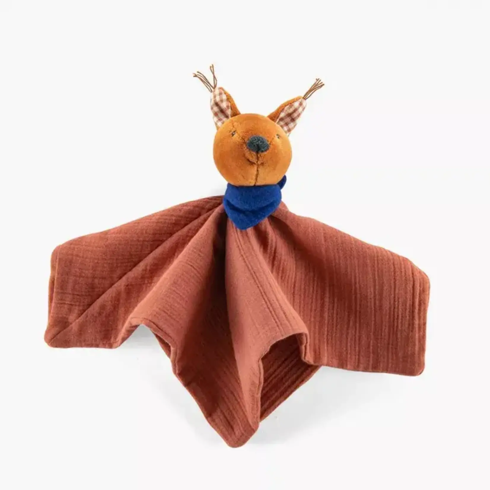 Moulin Roty Doudou Lange Tétra Ecureuil pomme des bois