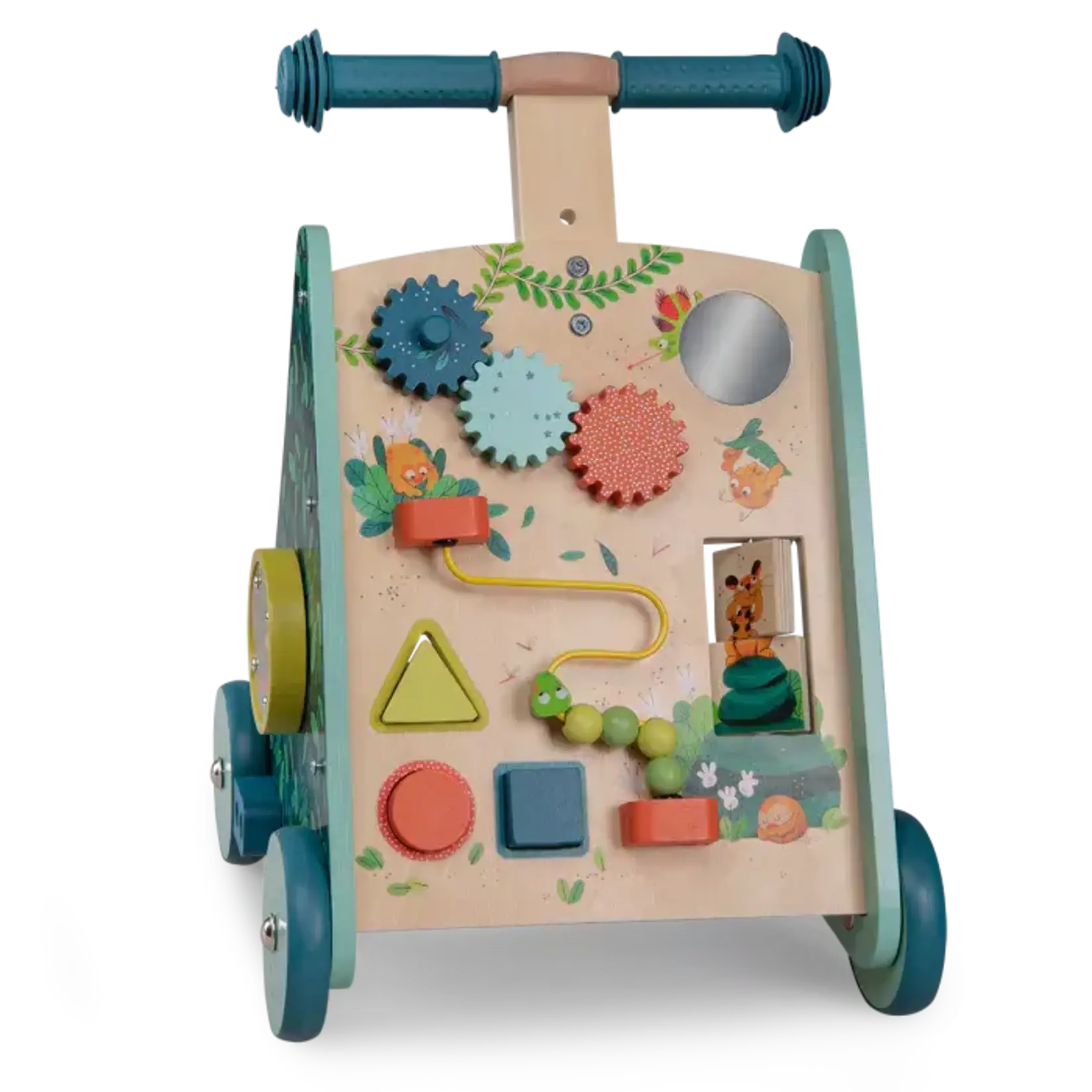 Chariot de marche dans la jungle idée cadeau 100 eur bébé 1 an