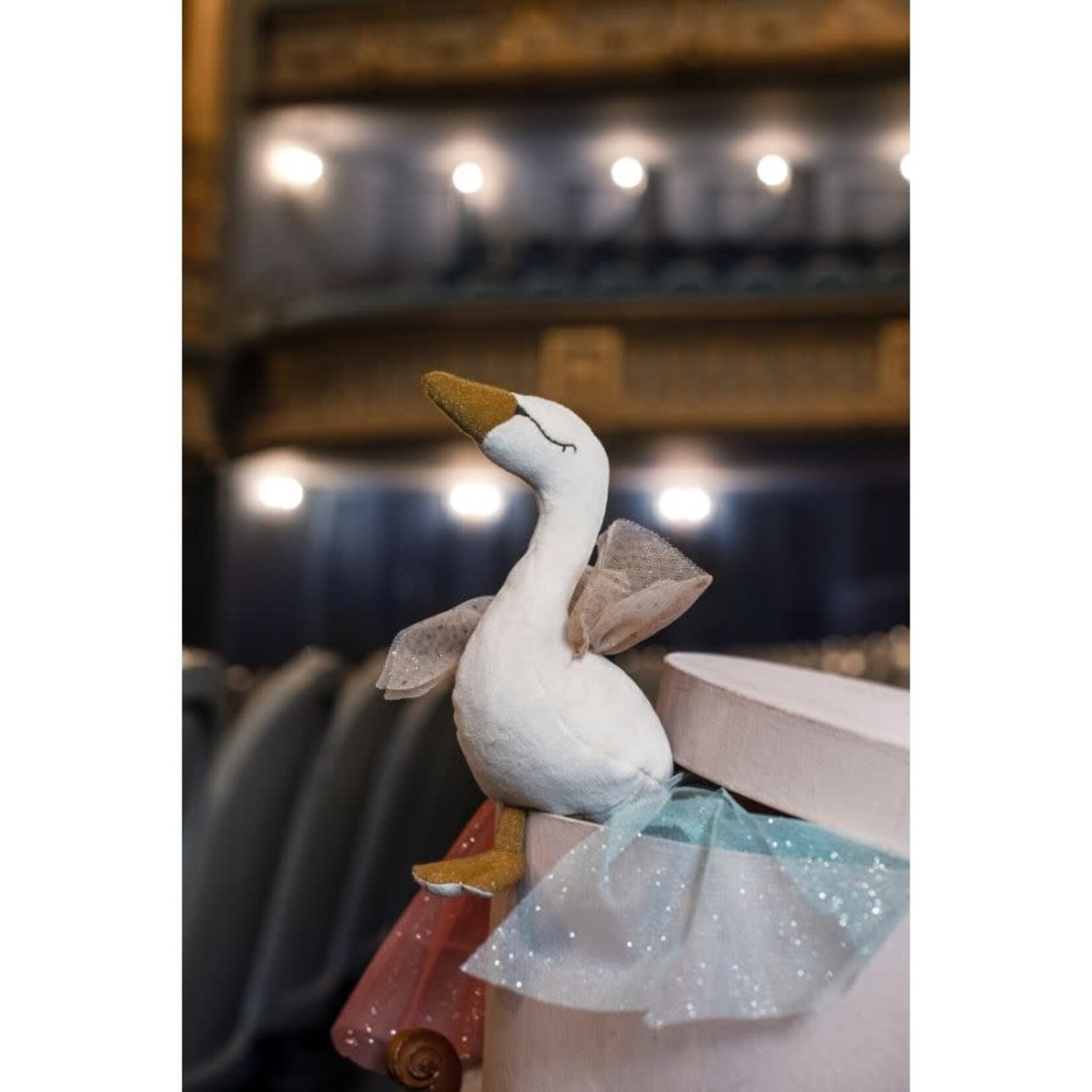 Moulin Roty Cygne Hochet Crème - La Petite Ecole de Danse - Dès 0M