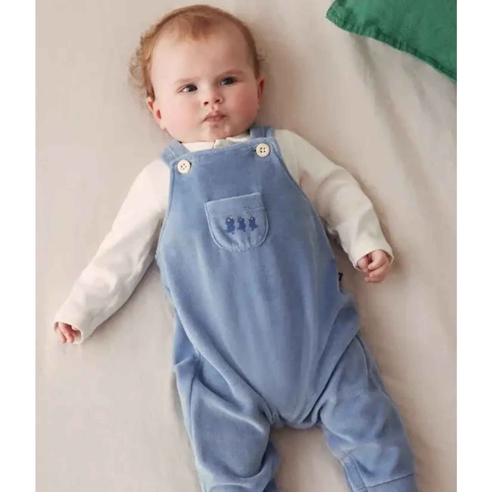 Petit Bateau Ensemble Salopette Velours + Body