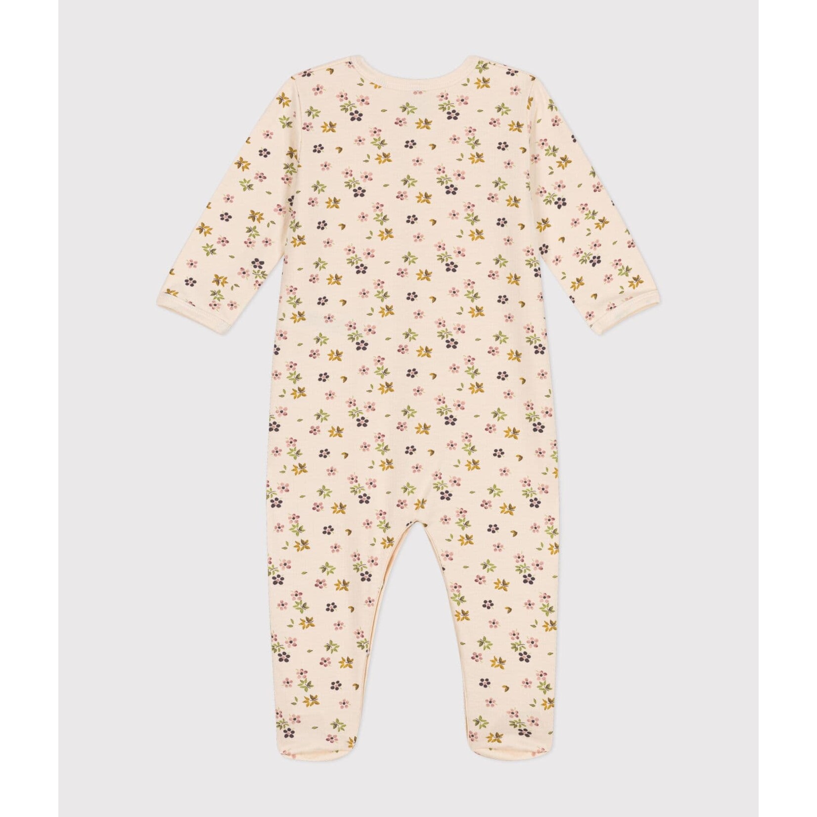 Petit Bateau Dors Bien Pyjama Bébé Hiver Molleton Gratté Imprimé Fleurs 18M