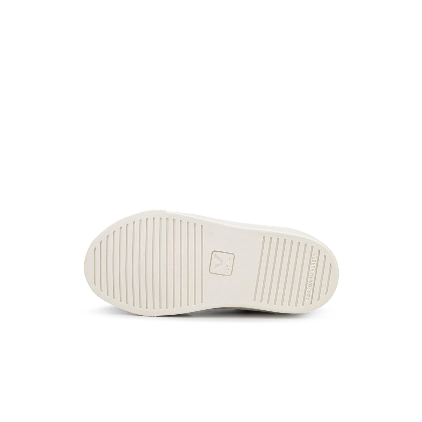 Veja Sneakers Enfant V-12 Velcro Cuir Extra-White Multico Nautico