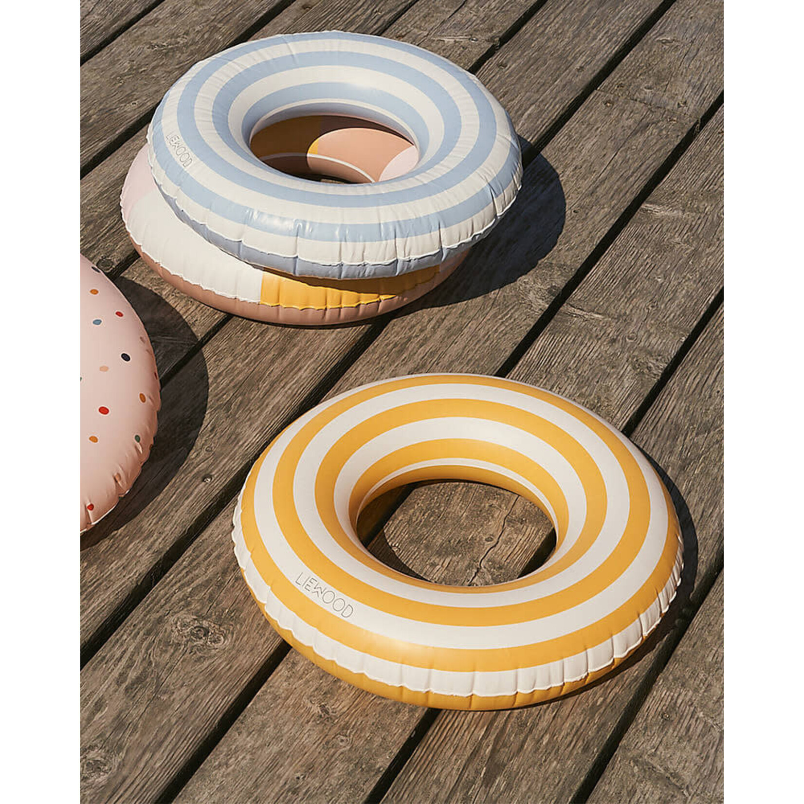 Liewood Baloo Bouée Ronde Enfant Stripe Sea Blue / Crème De La Crème 1-5A